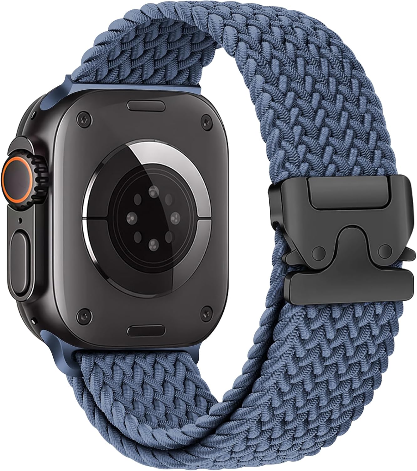 Braided Solo Loop for Apple Watch Ultra 3/2 Bands 49mm 46mm 45mm 44mm 42mm Men/Women,Parachute Buckle Stretchy Elastic Nylon Sport Strap Wristband for iWatch Bands Series 11 10 9 8 7 6 5 4 3 SE3/2