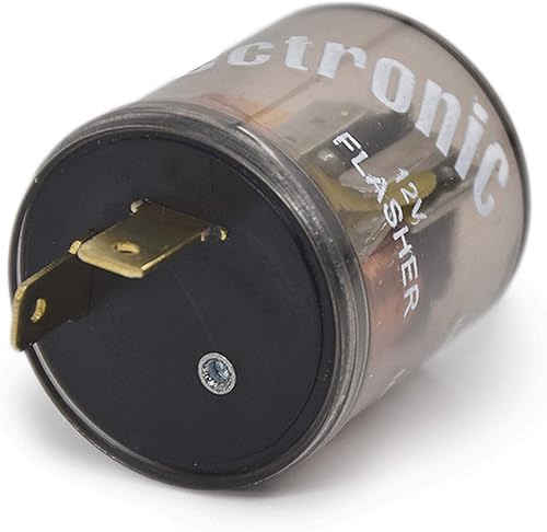 Miniatura 5 de 0061 Relé intermitente de señal de giro de 2 clavijas - Redondo - 2 pines 12V relé intermitente electrónico para bombillas incandescentes estándar