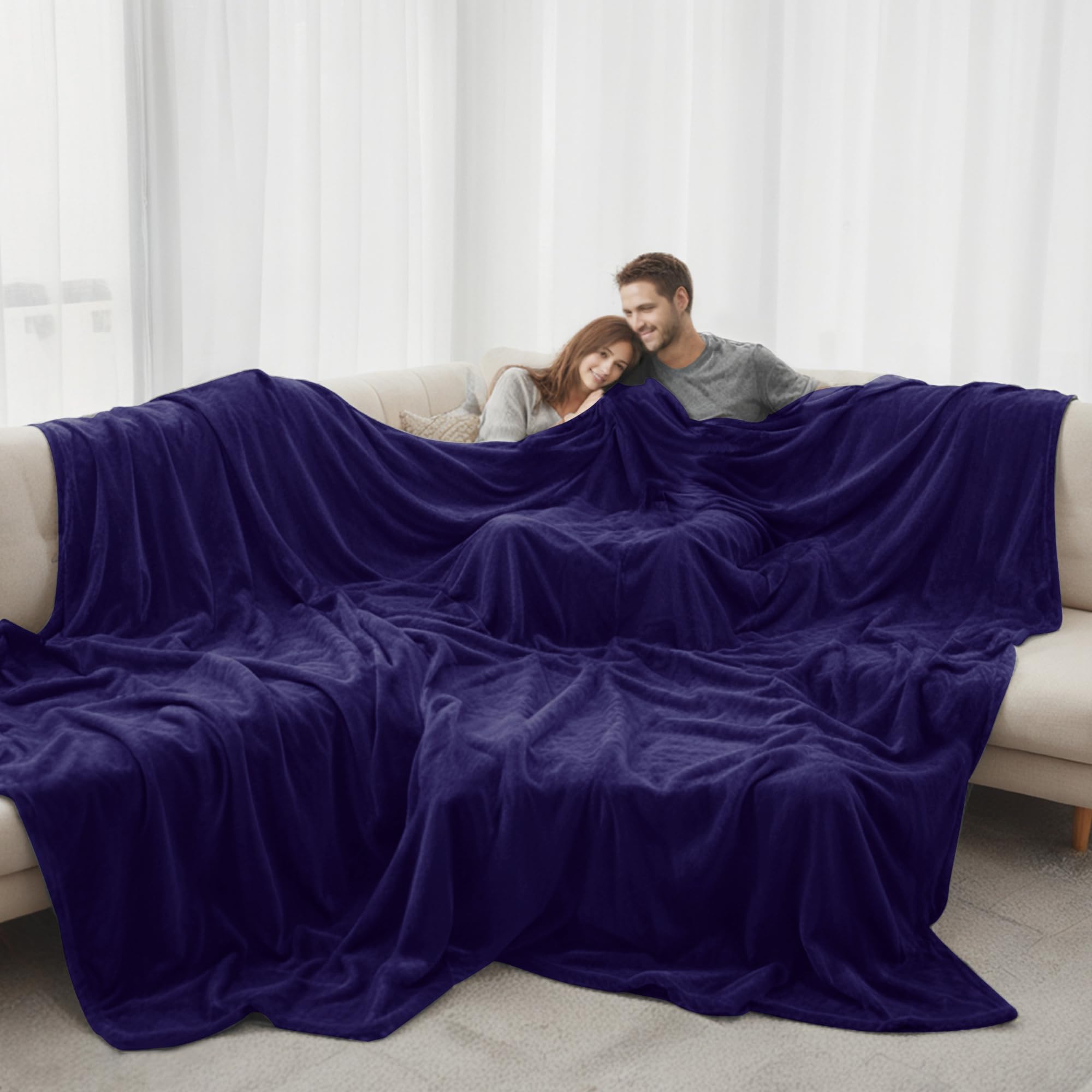 Amazon.com: LaSyL Oversized Blanket 120x120 Inches, 10x10 Giant