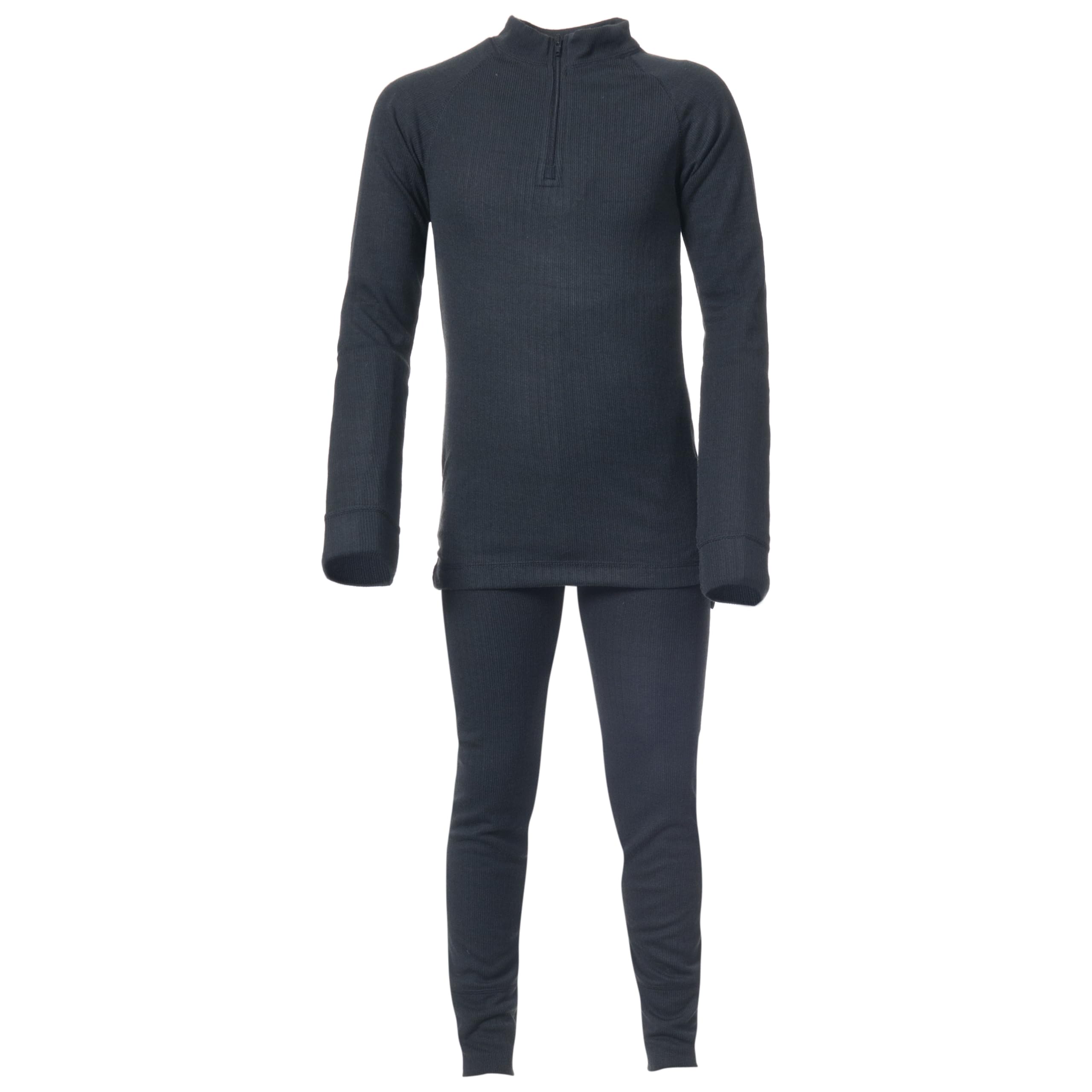 Trespass Unisex Kids Black Kids Unite360 Thermal Base Layer Set (Top And Bottoms) (3/4 Years) (Black)
