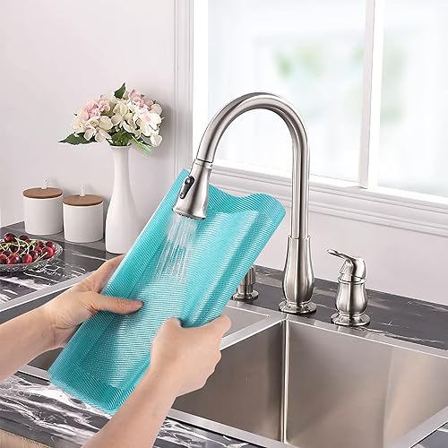 Miniatura 2 de Aofmee Placemats, Placemats Set of 6, Heat Resistant Place Mats, Washable PVC Table Mats, Woven Vinyl Plastic Placemats for Dining Table, Non-Slip