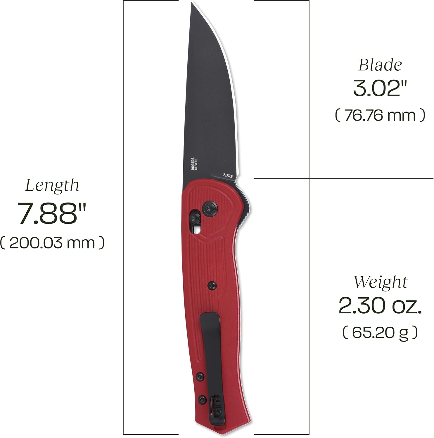 CRKT Sero Everyday Carry Folding Knife with Crossbar Lock: S35VN Plain Edge Blade, Red Glass-Reinforced Nylon Handle, 7170R