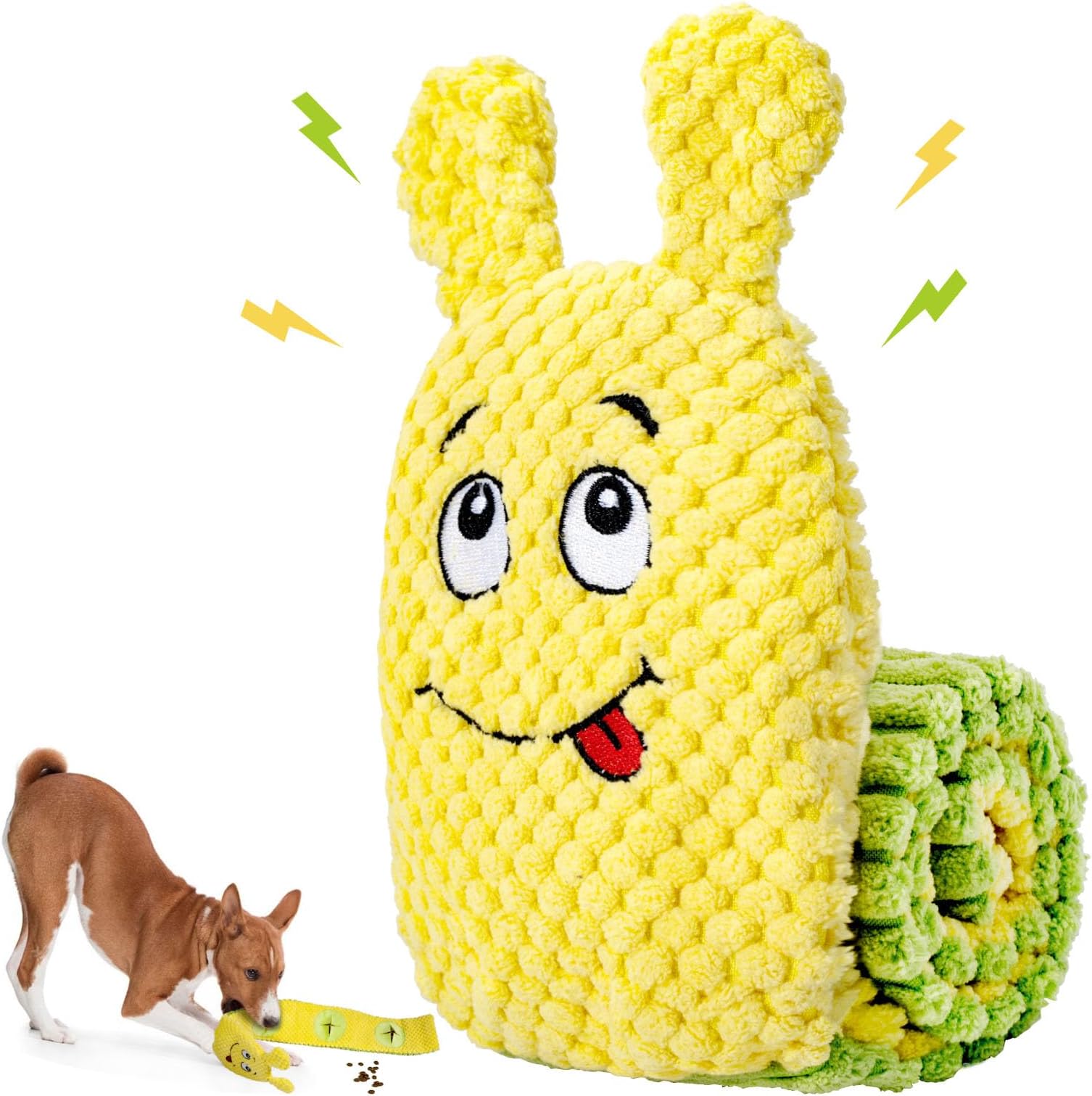 Durable Dog Toy for Small to Medium Dogs Squeaky Plush Chew Toy with No Stuffing!