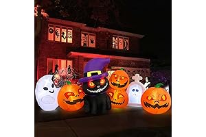 MICOCAH 8 FT Long Halloween Inflatables Outdoor Ghost