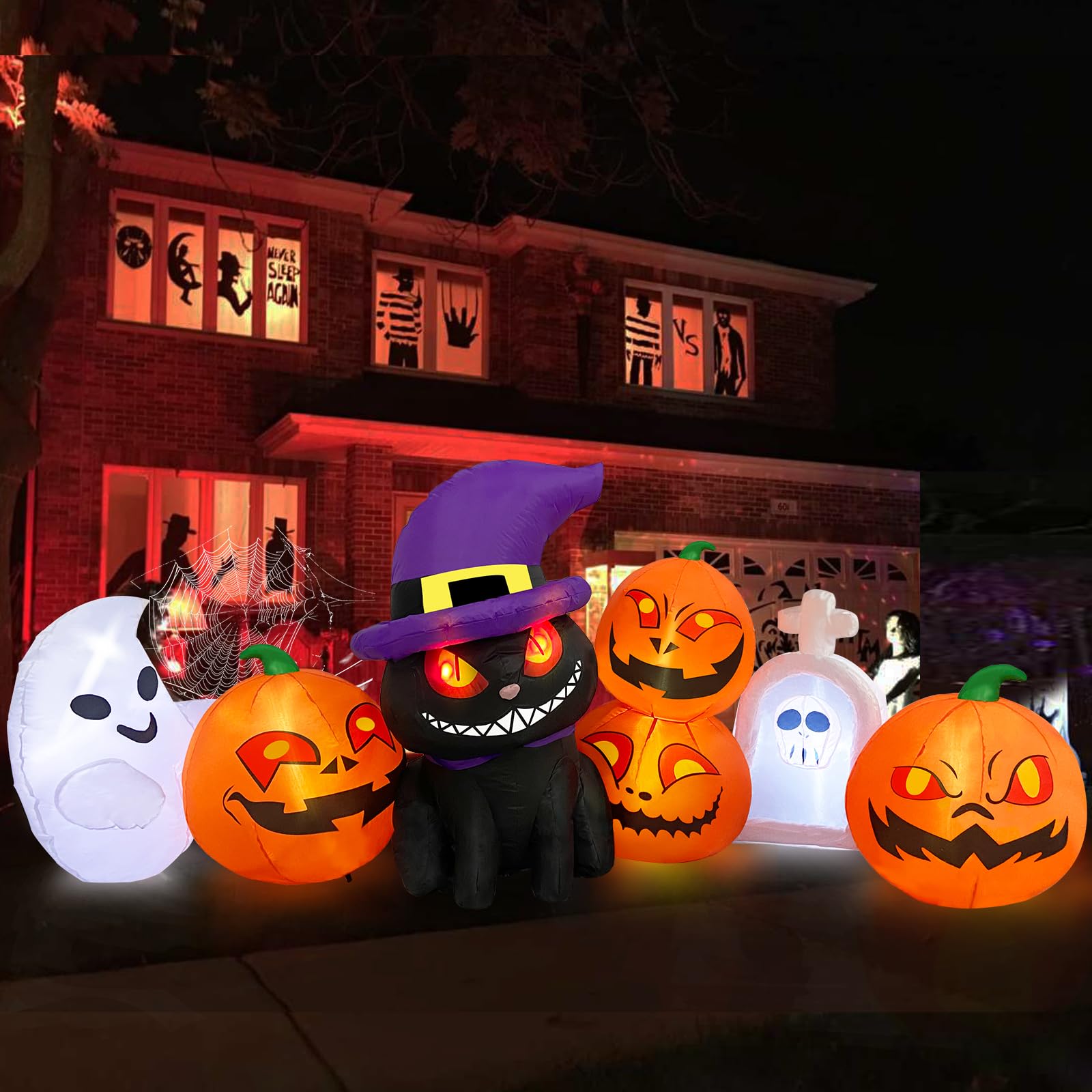 Snapklik.com : MICOCAH 8 FT Long Halloween Inflatables Outdoor