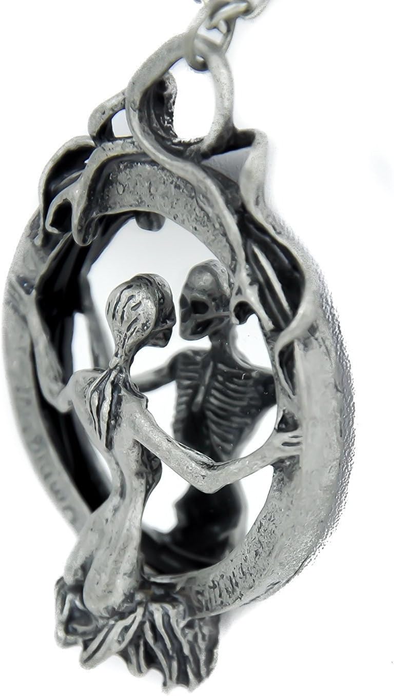 Gravity Trading Mirror Lady Death Necklace Gothic Grim Reaper Soul Vamp