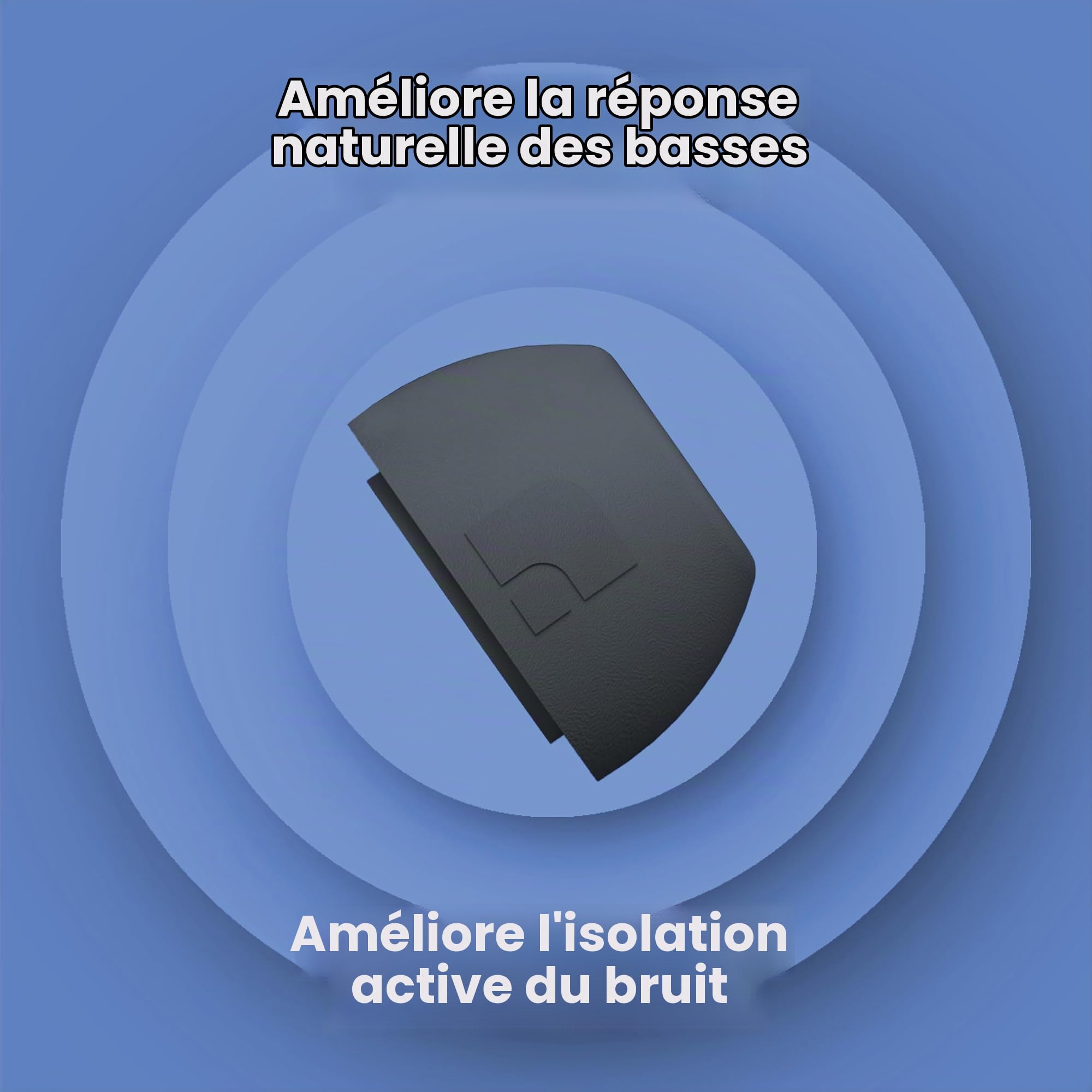 Foam Masters Lot de 3 Paires de Bouchons d'oreilles en Mousse à mémoire de Forme pour AirPods Pro 1ère et 2ème génération - Version 6.0 - Confortables et sûrs - Suppression du Bruit améliorée - Gris