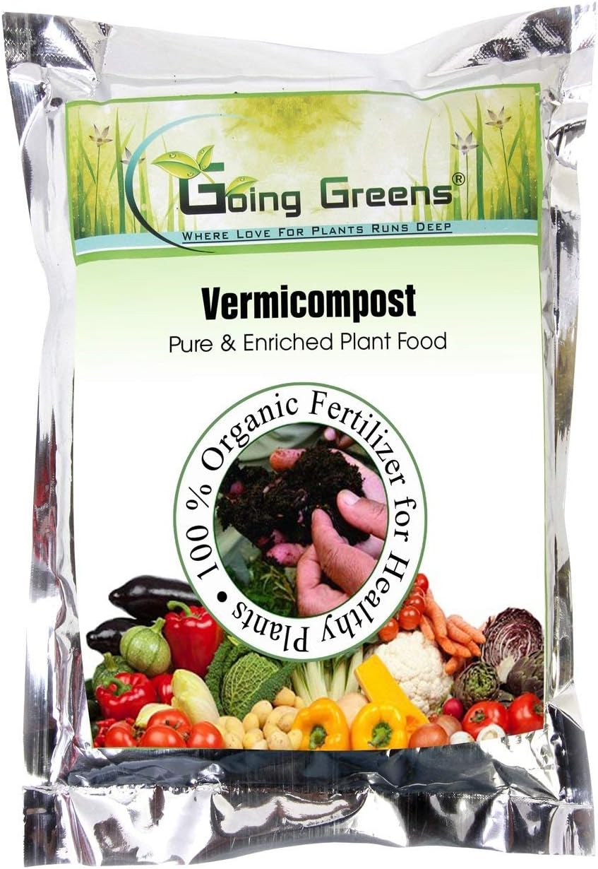 Vermicompost for Plants 4.5 Kgs | 100% Organic Fertilizer for Home Garden | Nutrient-Rich Compost for Flower Plants, Vegetables & Indoor Plants | Enhances Soil Fertility & Growth