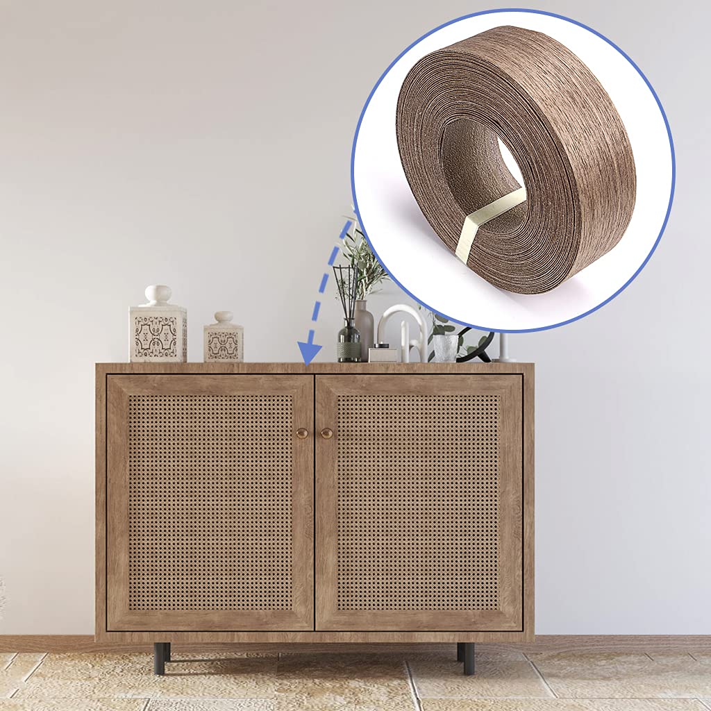Buy MOLIGOU Walnut Wood Veneer Roll, 2”×50’ Plywood Edge Banding Strips