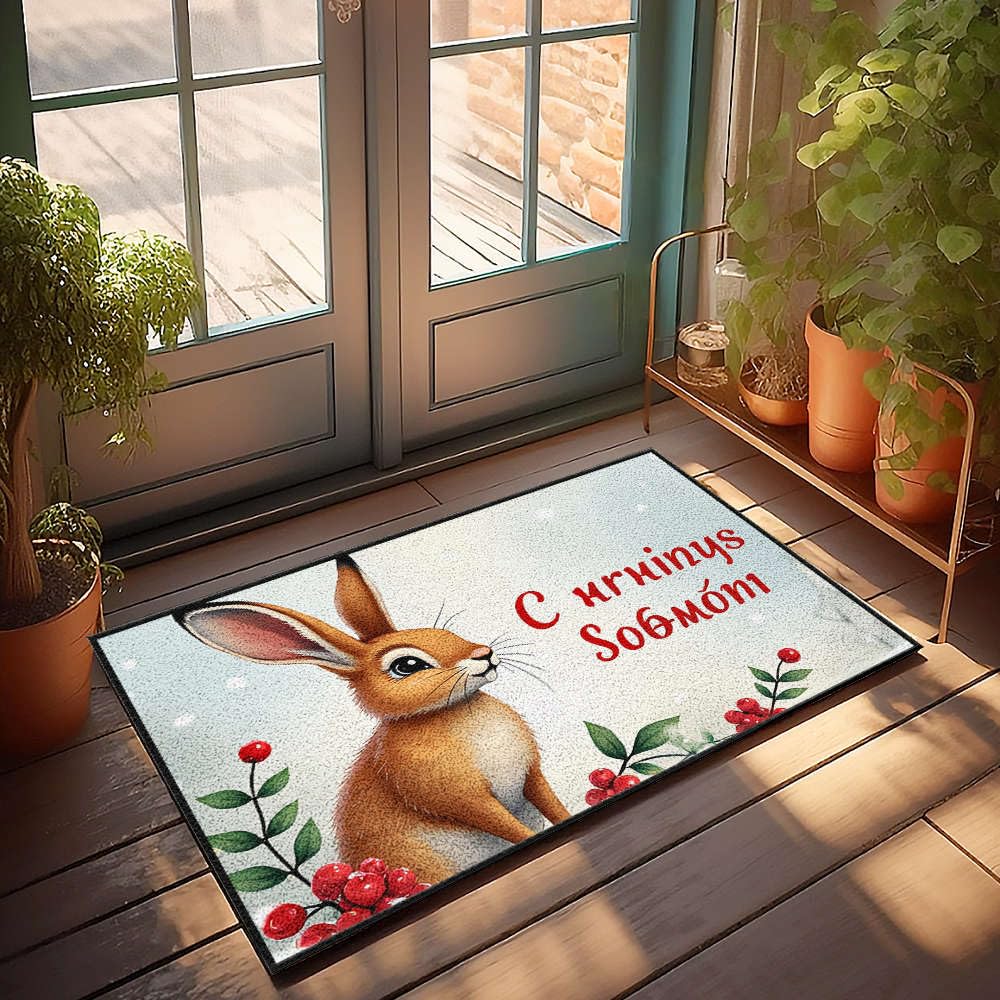 Tapis d'automne original cadeau de crémaillère idéal pour décoration de terrasse et entrée