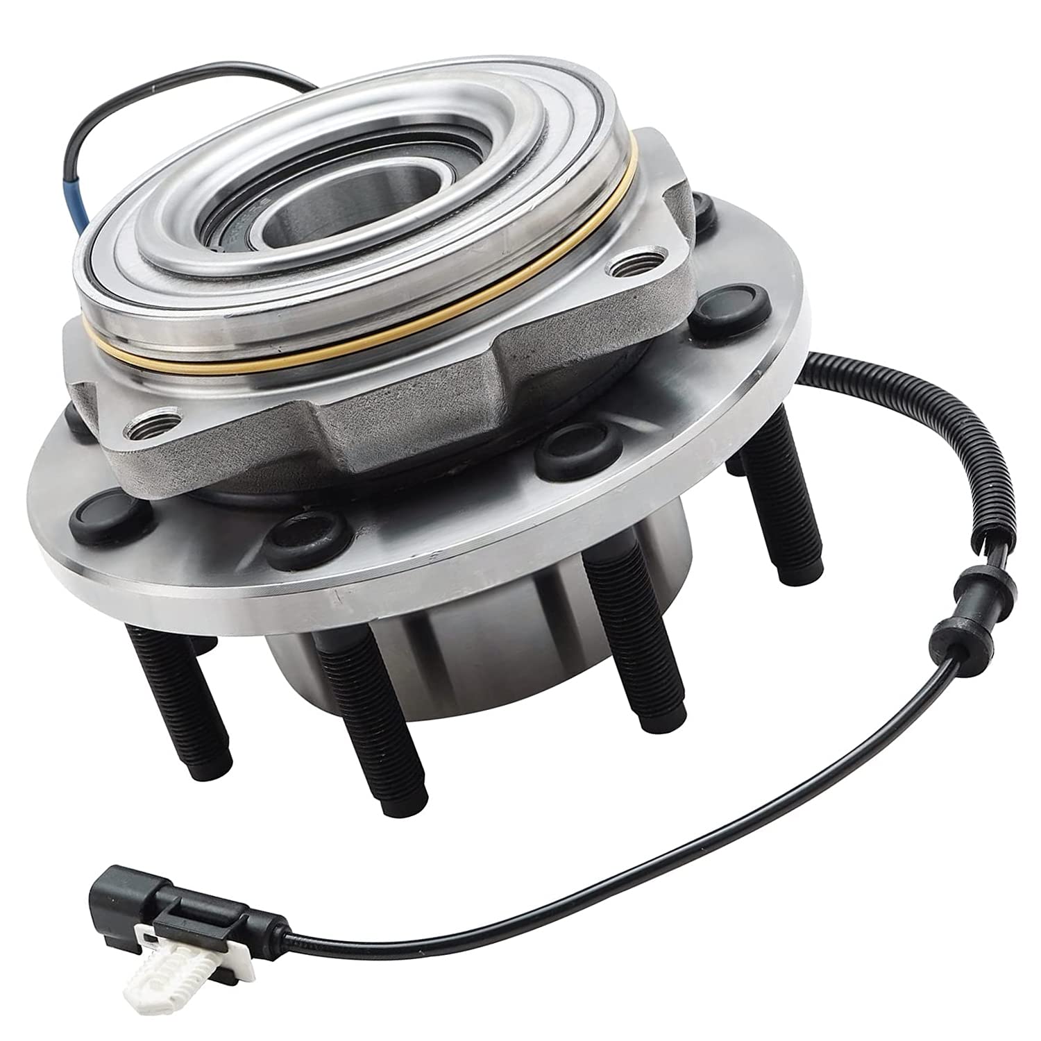 Detroit Axle - 4WD Front Wheel Bearing Hubs for Ford F-250 F-350 Super Duty 2011-2016, Replacement 2012 2013 2014 2015 F-250 F-350 Super Duty (SRW) Wheel Bearing and Hubs Assembly Set