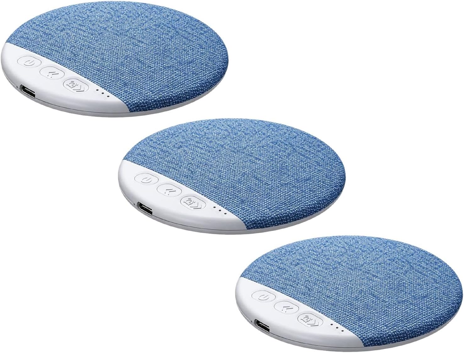 3PCS Bluetooth Pillow Speaker Ultra Thin, 2026 Mini Wireless Under Pillow Speaker, Portable Sleep Aid for Sleeping Soothing Sounds Timer for Side Sleepers with Stereo Bass Private Headphones