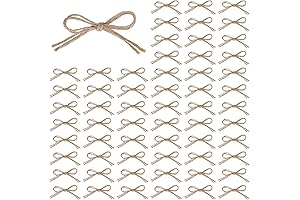 Jute Twine Mini Bows: Charming Embellishments for Crafting Delights