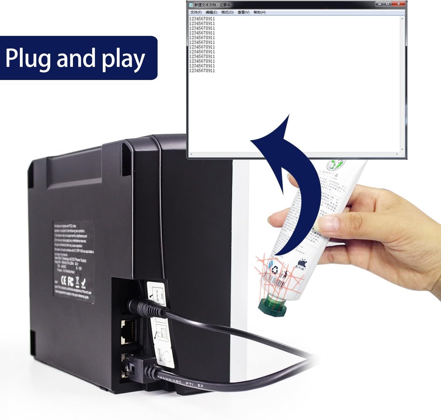 Symcode MJ-2300-1D Plug and Play Connection