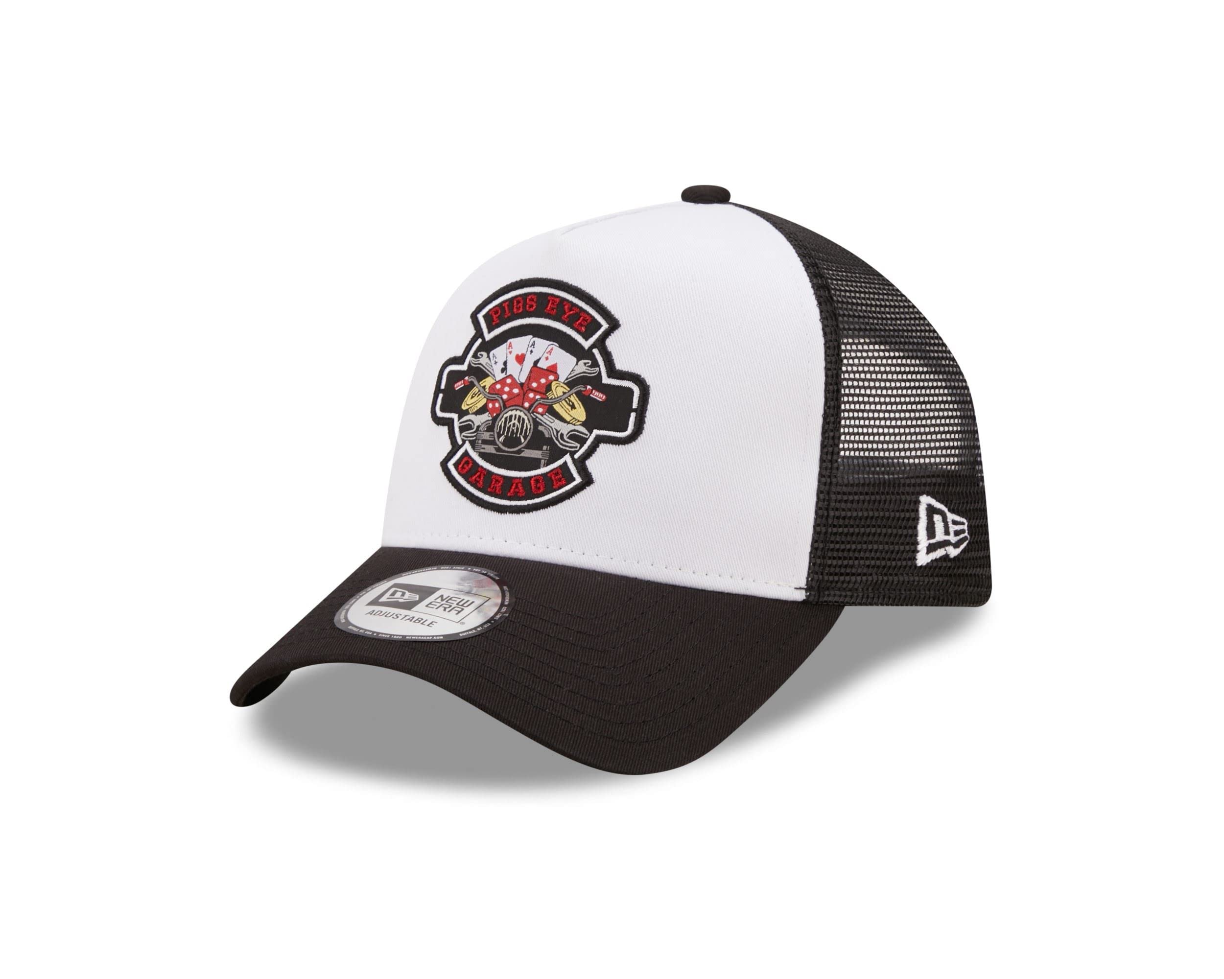 New Era Unisex Black Adult's 9Forty Trucker Location Icon Trucker Baseball Cap Hat