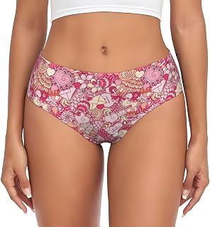 Ropa interior para mujer, color rosa suave, cómoda, extensible, para mujer