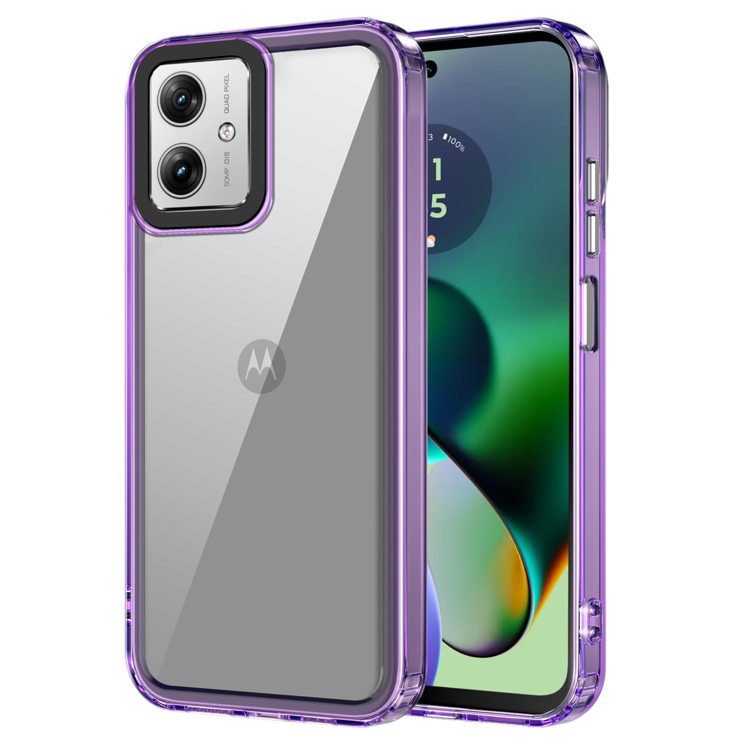 Amazon Basics Back Case Cover for Motorola Moto G54 5G (TPU + PC_Translucent Purple) (B0CSPCPCTB) Amazon Price History, Amazon Price Tracker
