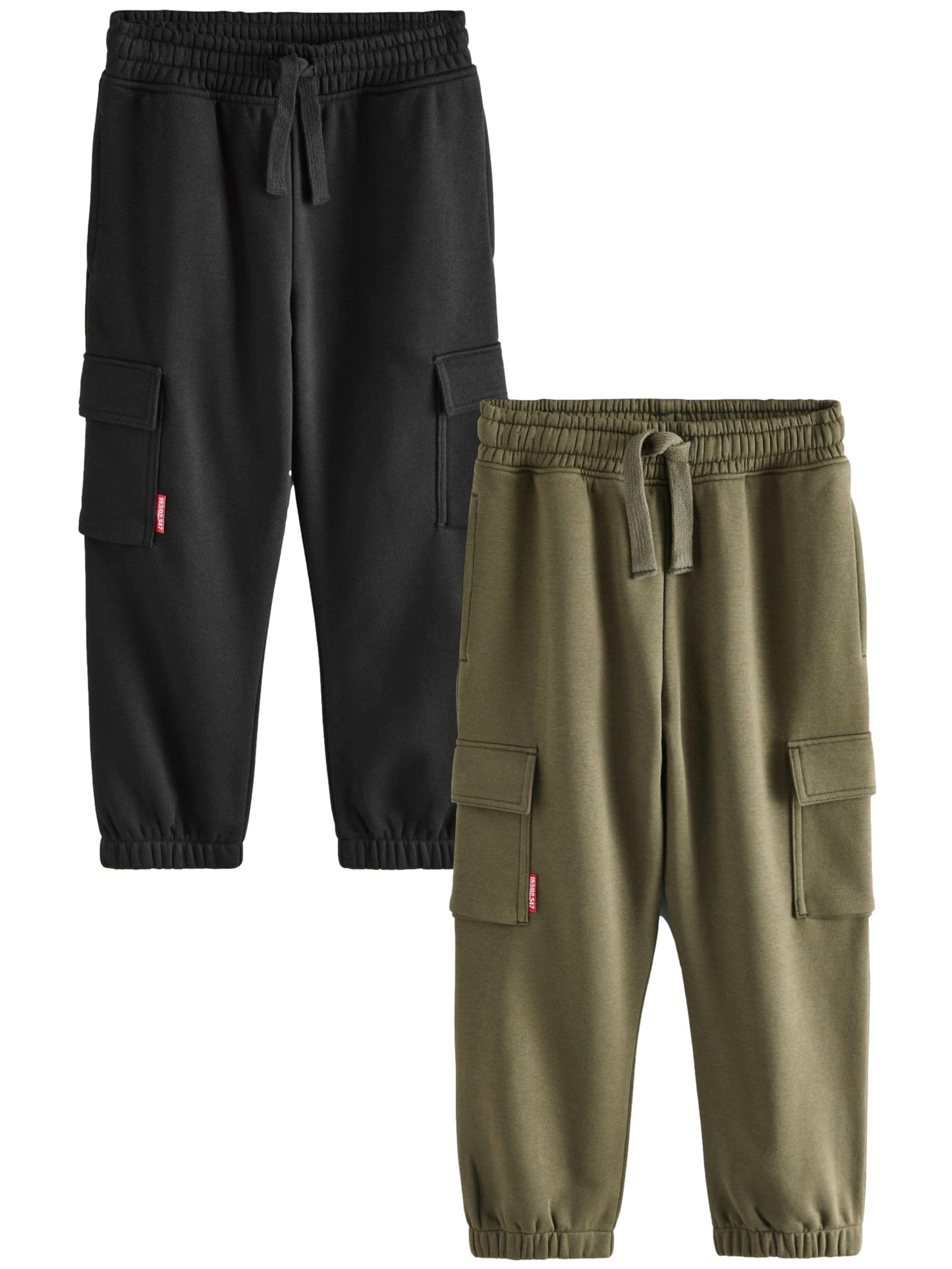 Pantalon de jogging cargo regular pour garçon - Lot de 2 pantalons confort slim