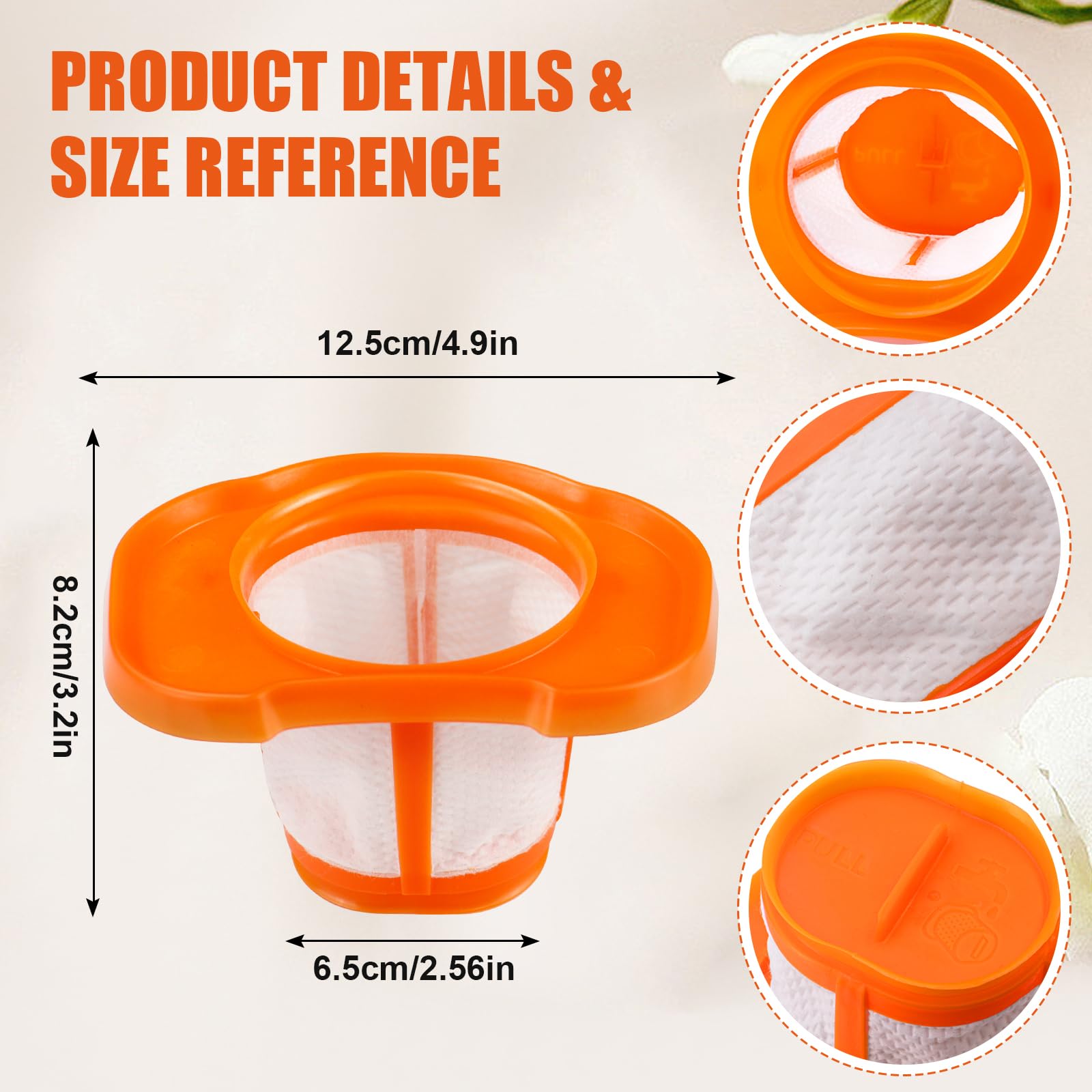 3 szt. zamiennik filtra do BLACK+DECKER BHHV320B BHHV320J BHHV520BF BHHV520BFP BHHV520BT BHHV520JF, części do odkurzacza nr N593505