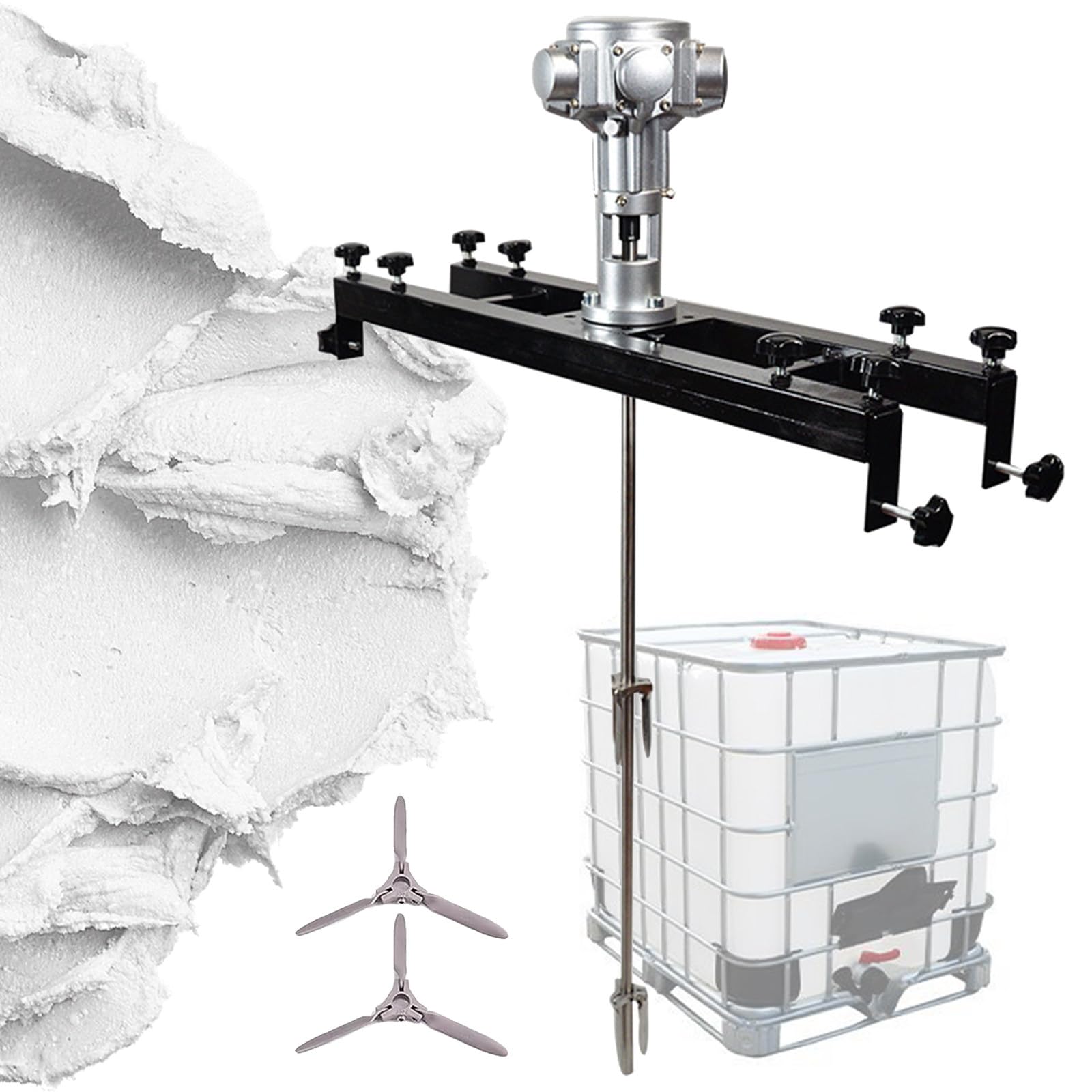 Agitador de Aire Ibc, Mezclador de tambor con agitador neumático, Agitador de pintura, mezclador neumático con soporte, herramienta para mezclar pintura con agitador de aire,Smallfivecylinders