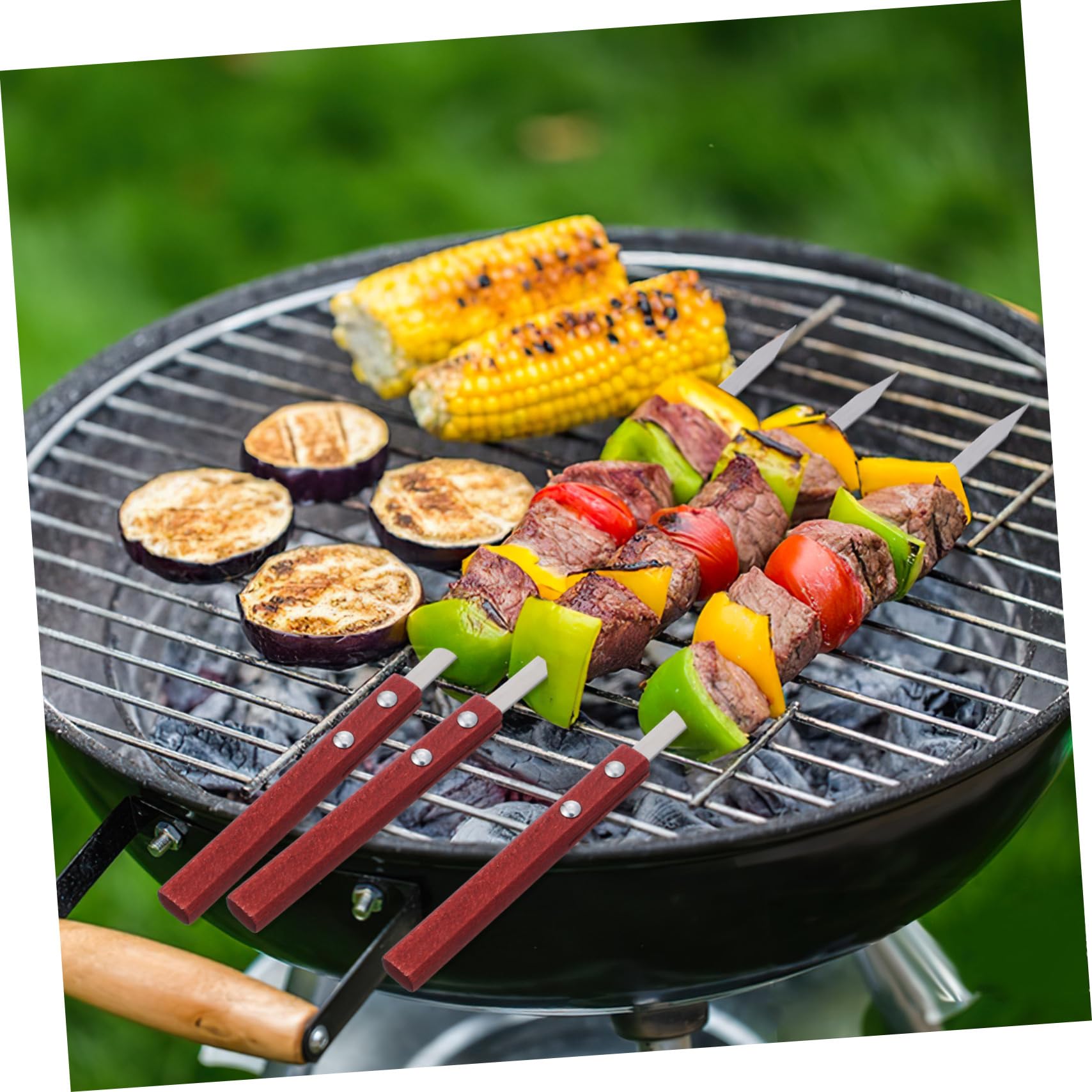 SUPVOX Pezzi Spiedini Per Barbecue In Acciaio Inox Bastoncini Per Barbecue Spiedini Per Grigliare Spiedini Per Barbecue Bastoncini Per Arrostire Barbecue Spiedini Spiedini In Acciaio