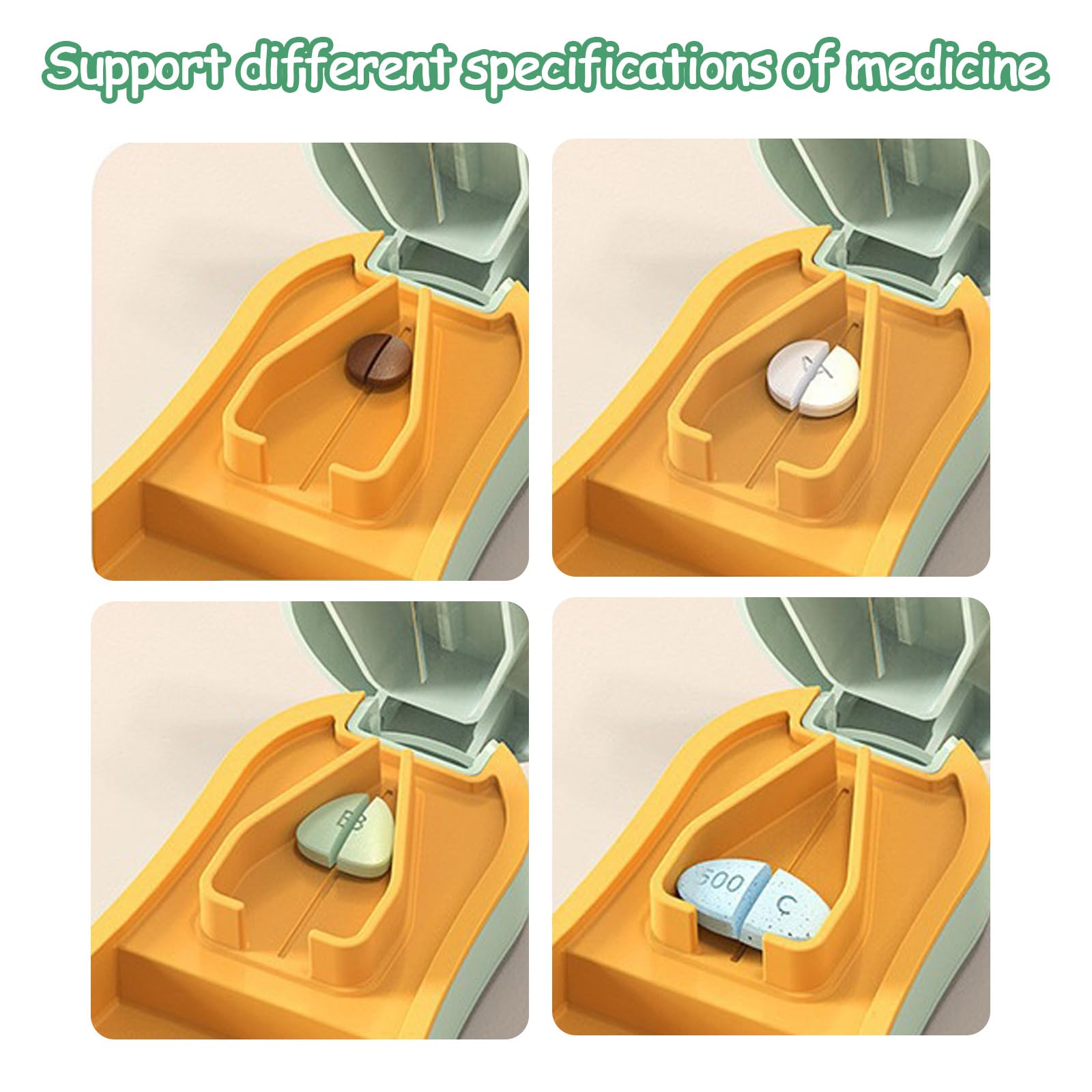 Duuclume 2 Pcs Pets Pill Shooter & Pill Crusher and Cutter,Pet Piller Gun for Tablets Medical Feeding Dispenser Soft Tip Syringe for Cats & Dogs - Image 3