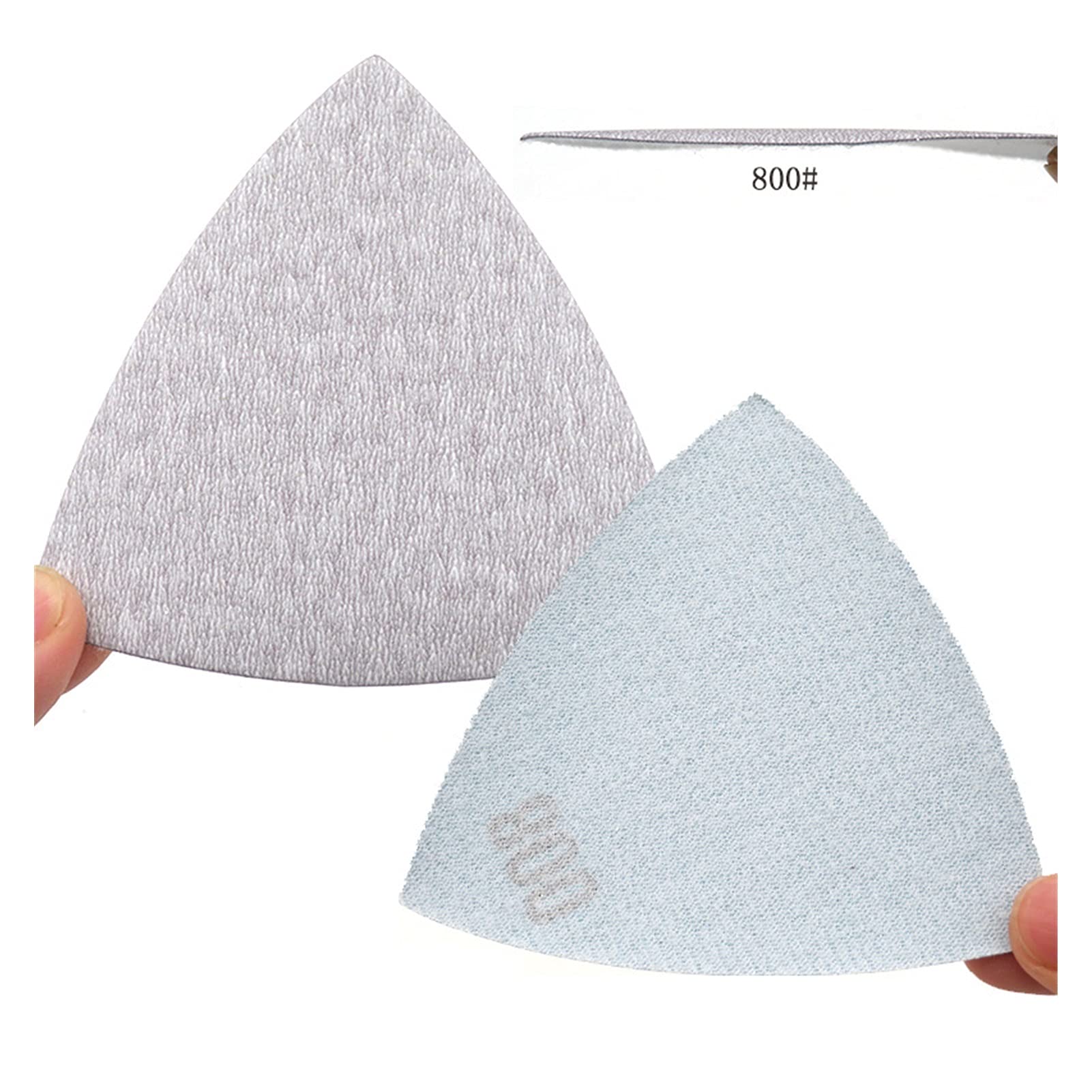 Pulido, lijar papel de lija 100 unids Hook and Loop Flocking Seco Landspaper Sanding Disc Aumina 90x90x90mm 60 a 1200 arena gruesa para pulir y moler (Grit : 400)