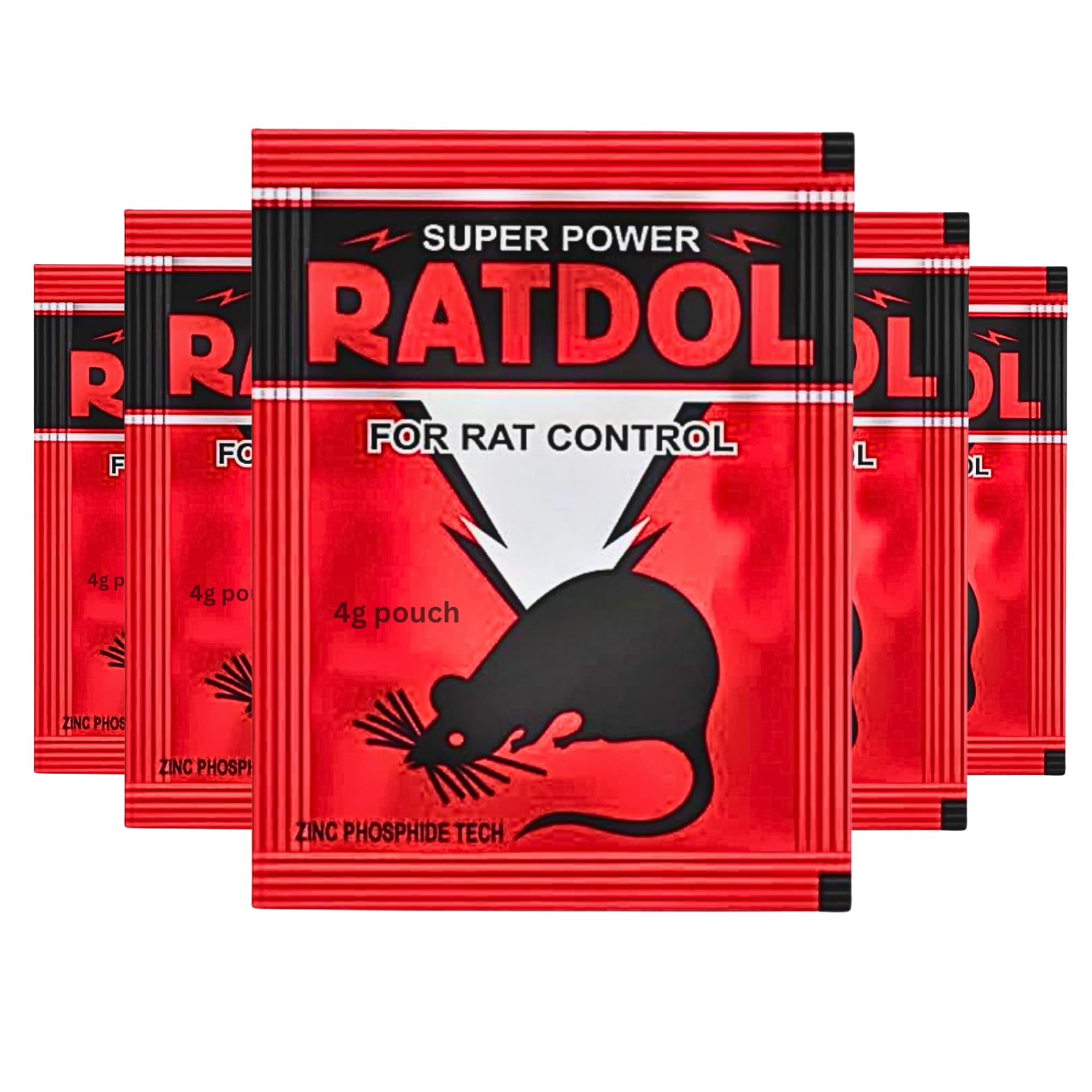 Saifproducts Super Power Ratdol 4g Zinc Phosphide | Effective Management | Safe Protection | Quick Action Sachet | Home, Farm, Office, Warehouse Use | Control Solution (Pack of 5)-image-49