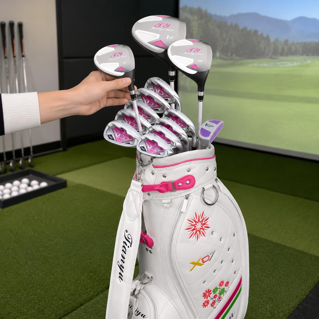 Set Completo Mazze da Golf Donna con Sacca da Golf Inclusa - 12 Mazze per Principianti e Appassionate