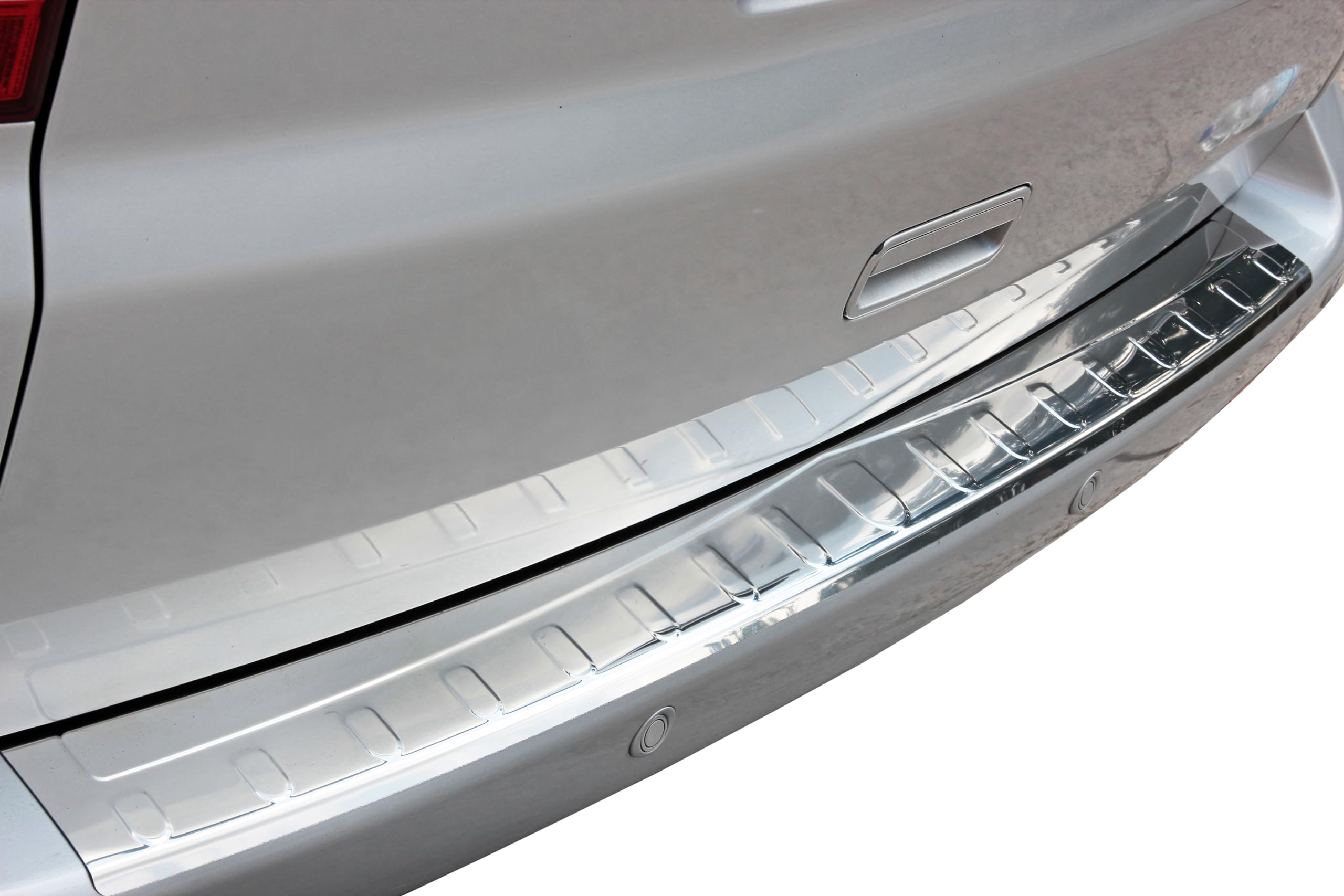 Recambo | Protector de Parachoques trasero | Compatible con VW T6 | a partir de 2015 | Acero Inoxidable Cromado | Protección borde de carga