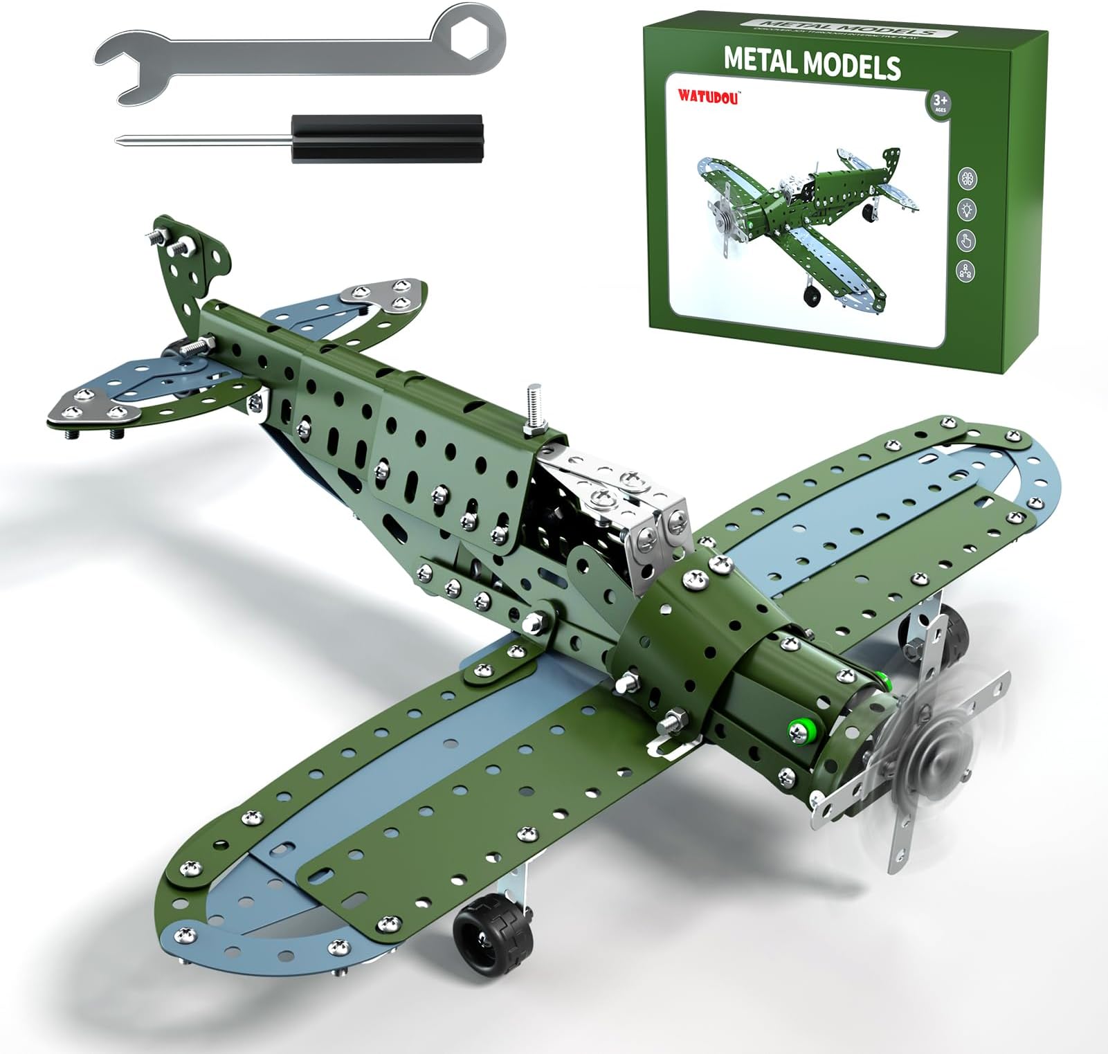 - Model Airplane STEM Building Projects Toys - DIY Building STEM Projects Toys for Kids Boys Girls Ages 8-12-16, Assembly Science Kit Model Plane Birthday Gift Toys for Kids Boys 8 9 10 11 12 Years Old