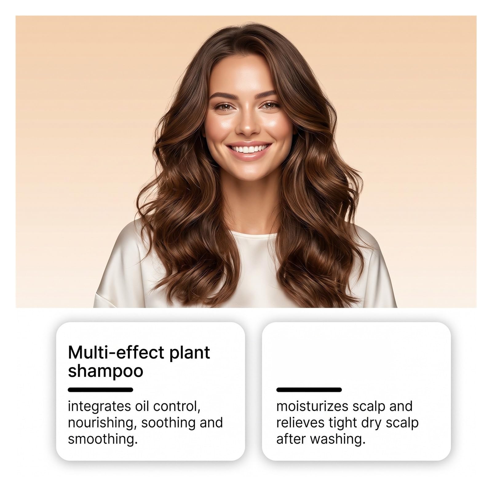 Champú nutritivo for el cabello | Refrescante y controladora de grasa, nutritiva for las raíces del cabello y calmante for el cuero cabelludo.(3pcs)