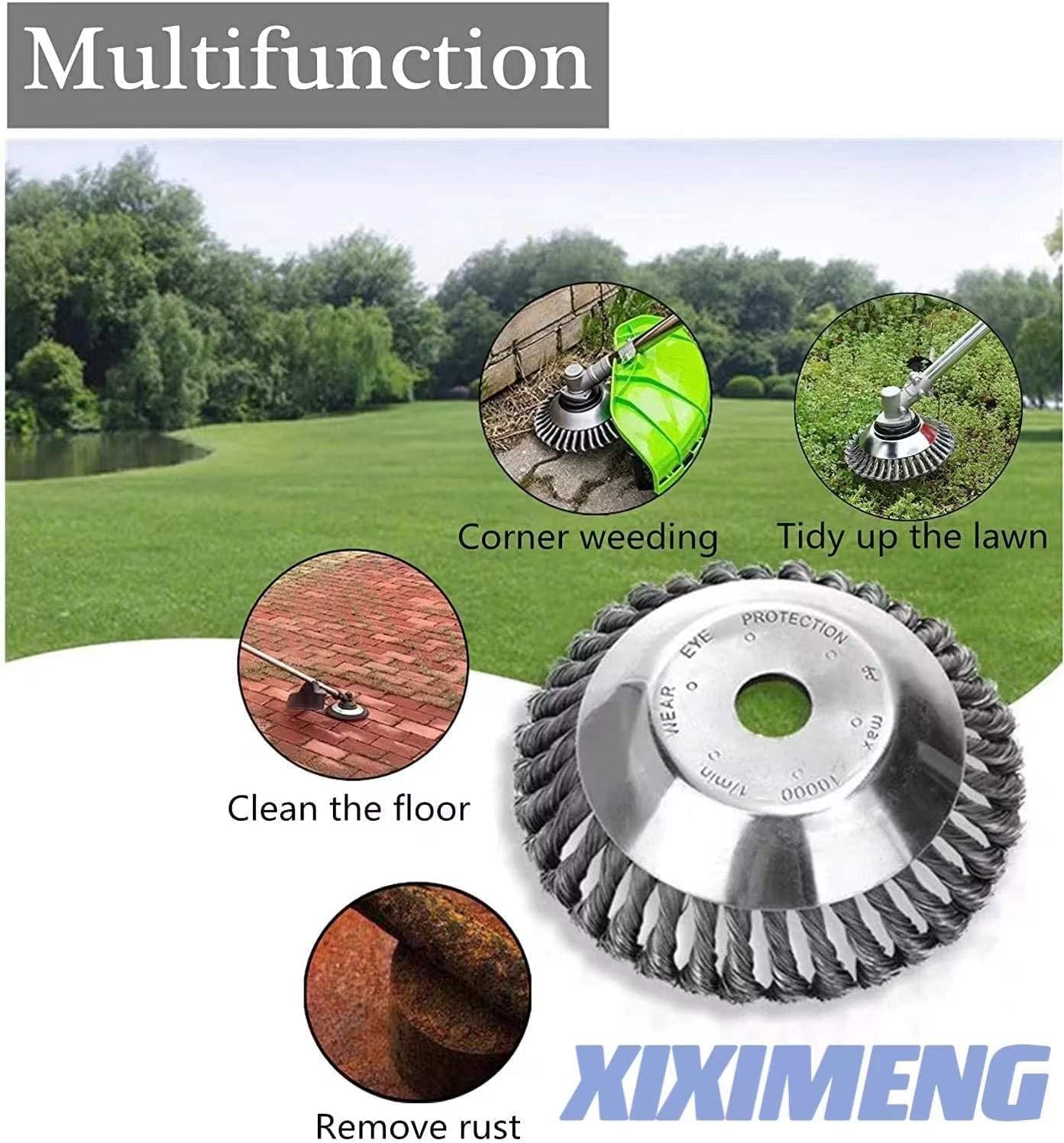 8 inch Steel Unbreakable Wired Trimmer Blade kit Weed Eater Wire Brush