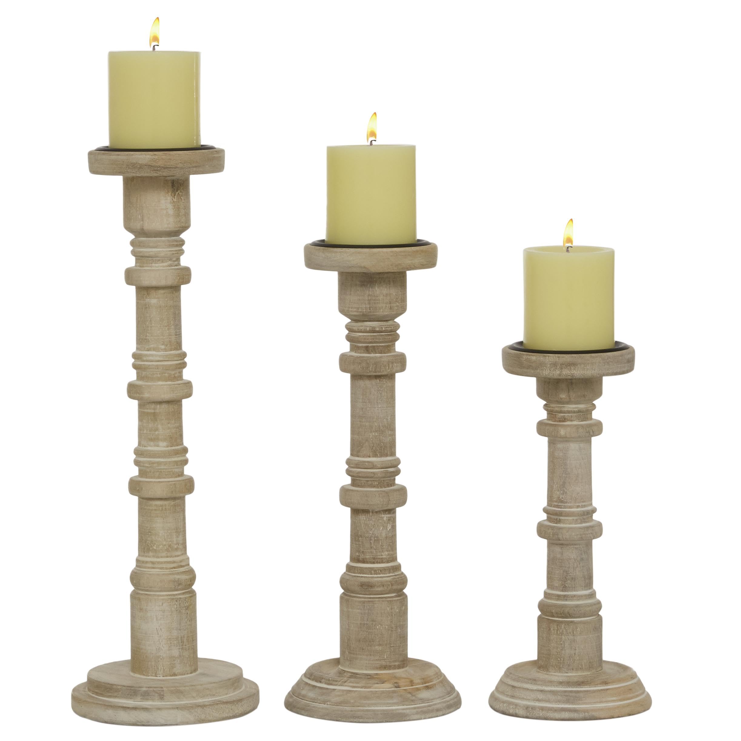 Chandelier marron Deco 79 en bois noble pour décoration haut de gamme