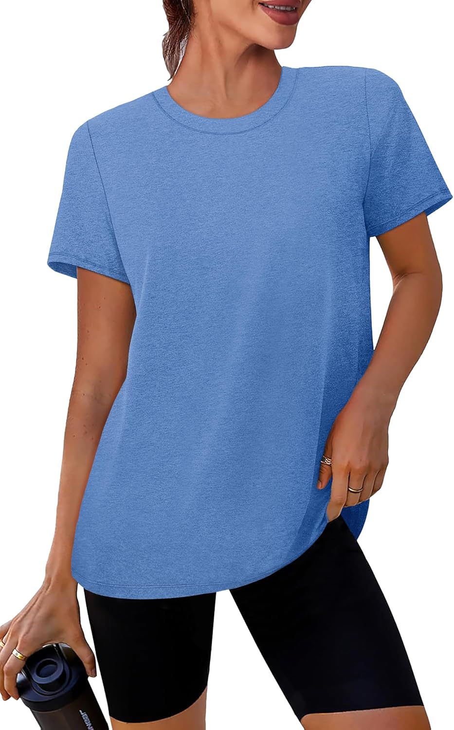 Stylish Women’s Short Sleeve Summer Workout Tops for Yoga & Fitness S-3XL Stylish Women’s Short Sleeve Summer Workout Tops for Yoga & Fitness S-3XL