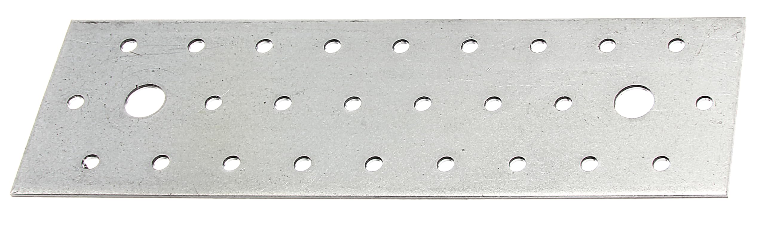 Alberts 849276 Plaque multi-trous | galvanisée Sendzimir | 200 x 60 mm | kit de 48