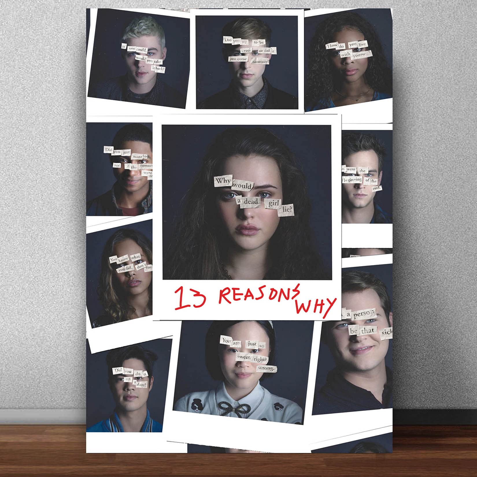 Good Hope 13 Reasons Why TV Series Design Rolled, Abstract Poster for Room and Office (Matte Paper 300 GSM, Multicolour, 13 X 19 Inch)