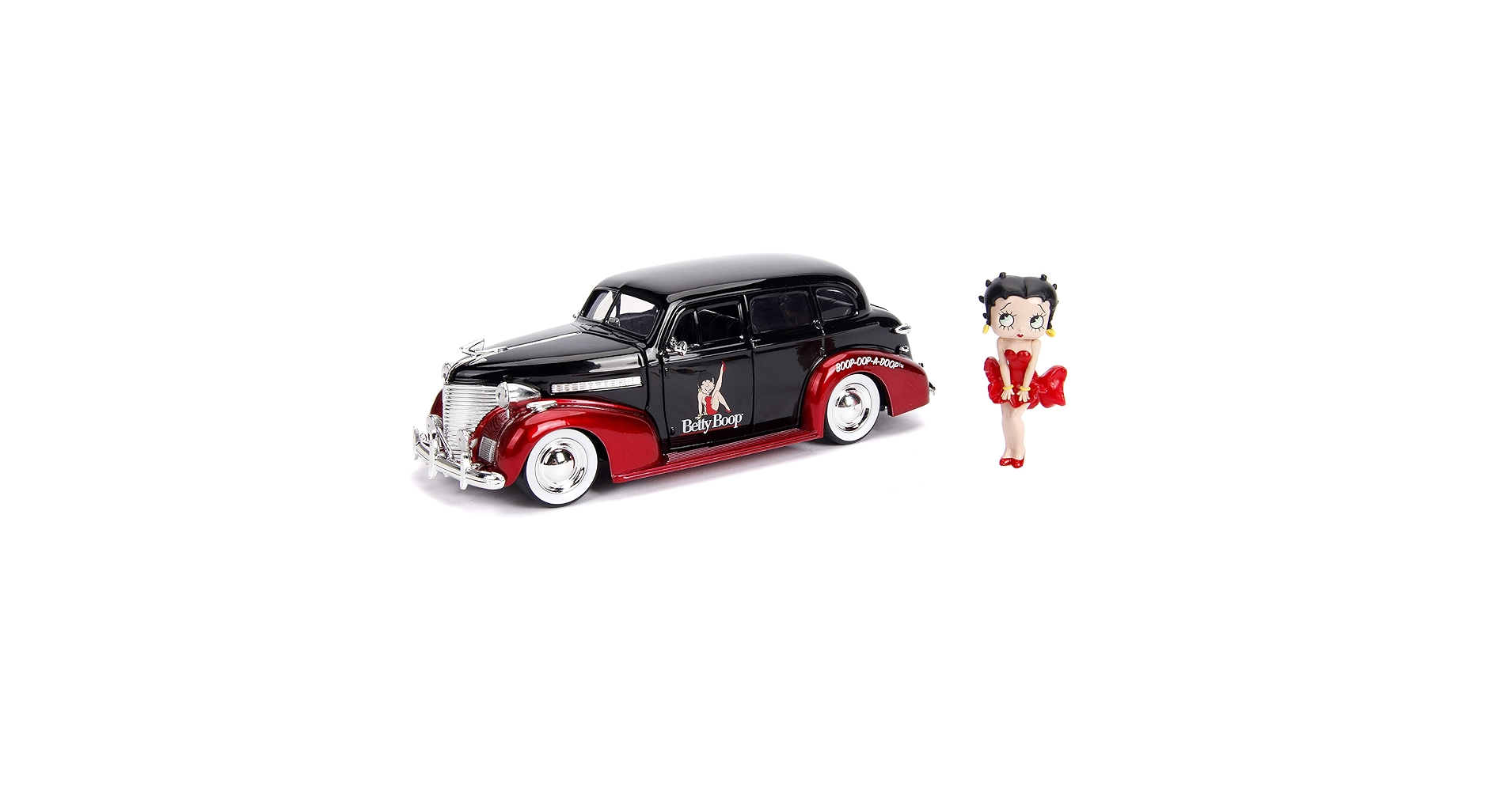 Jada 1939 Chevy Master Deluxe ミニカー 1939 Chevrolet Master Deluxe Black with baby Moon Wheels