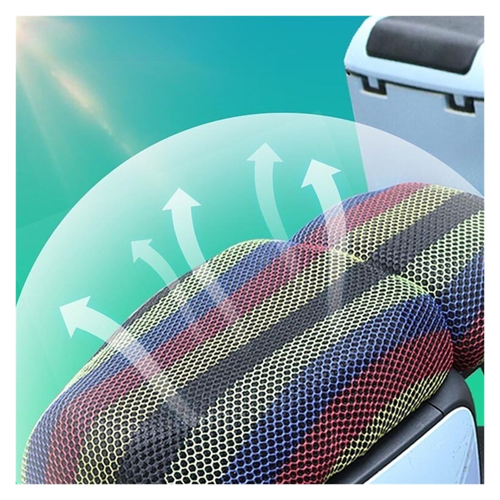 Coprisella Coprisedile Cuscino Rete Moto Mesh Pad Scooter