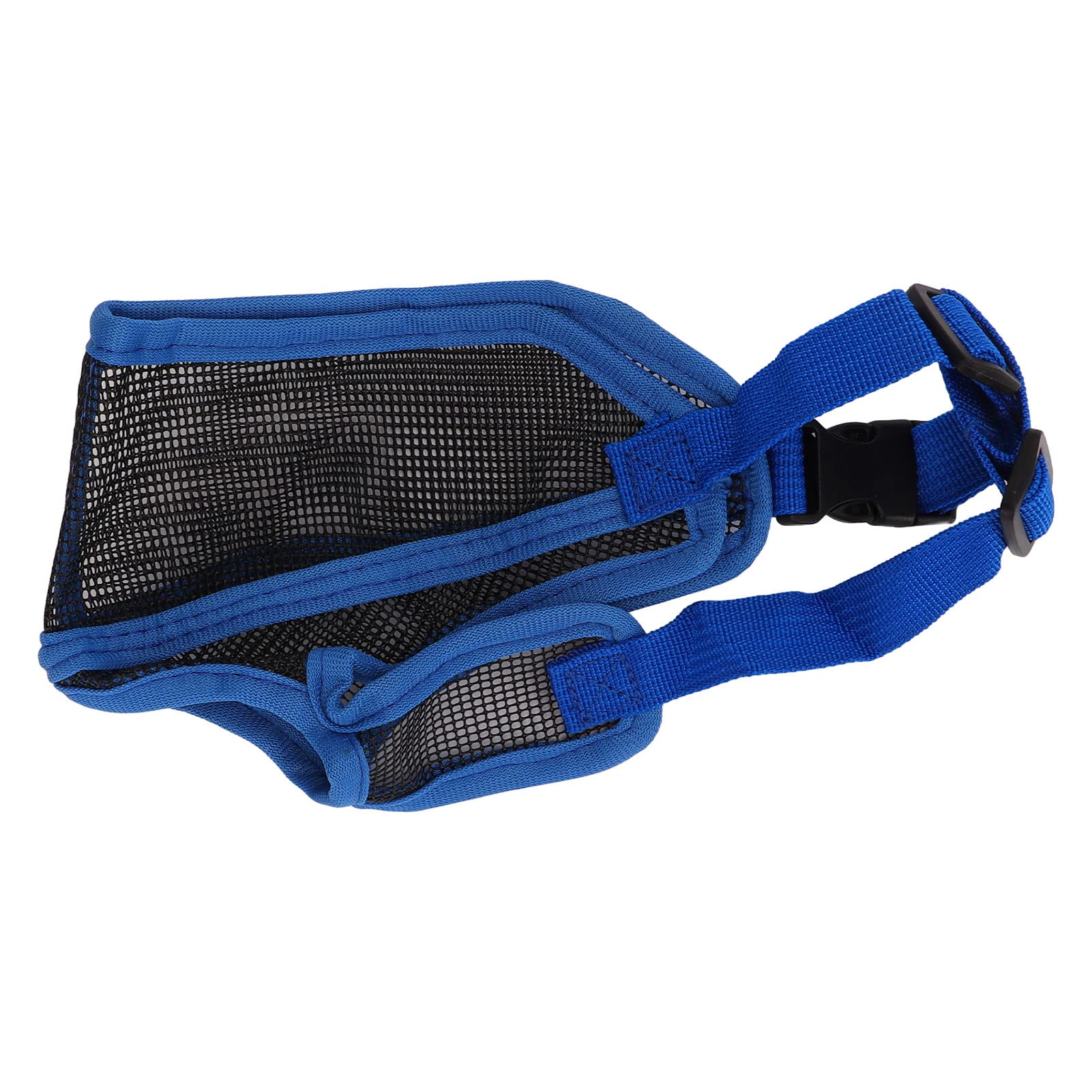 Adjustable Soft Short Snout Dog Mesh Muzzle for Pugs French Bulldog - Dog Training Muzzle (M)