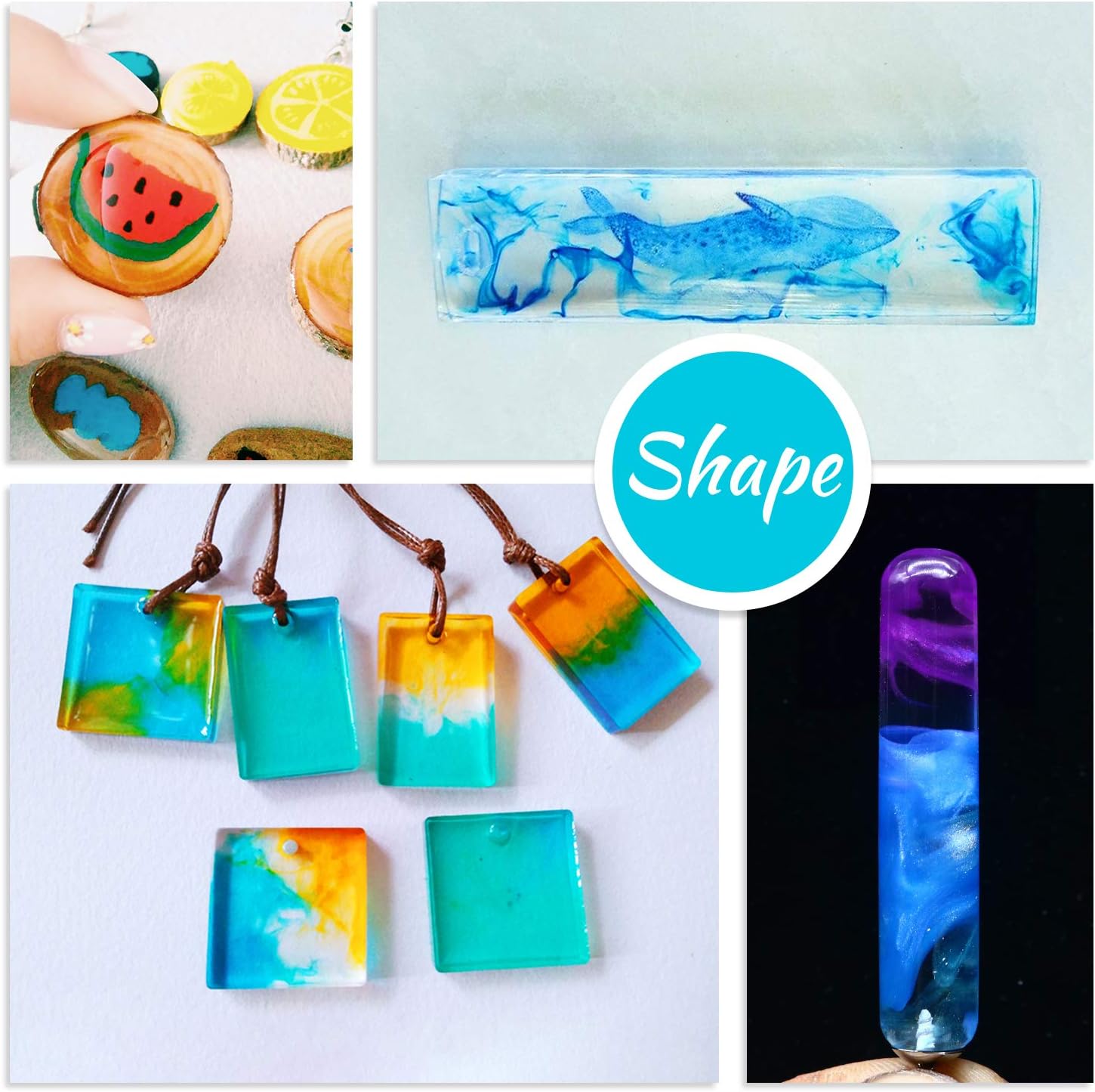 Epoxy UV Resin Pigment - 24 Color Liquid Dye for Art, DIY Jewelry Making - Concentrated Colorant for Coloring, Tumbler, Paints, Crafts - 0.35oz Each - Image 3