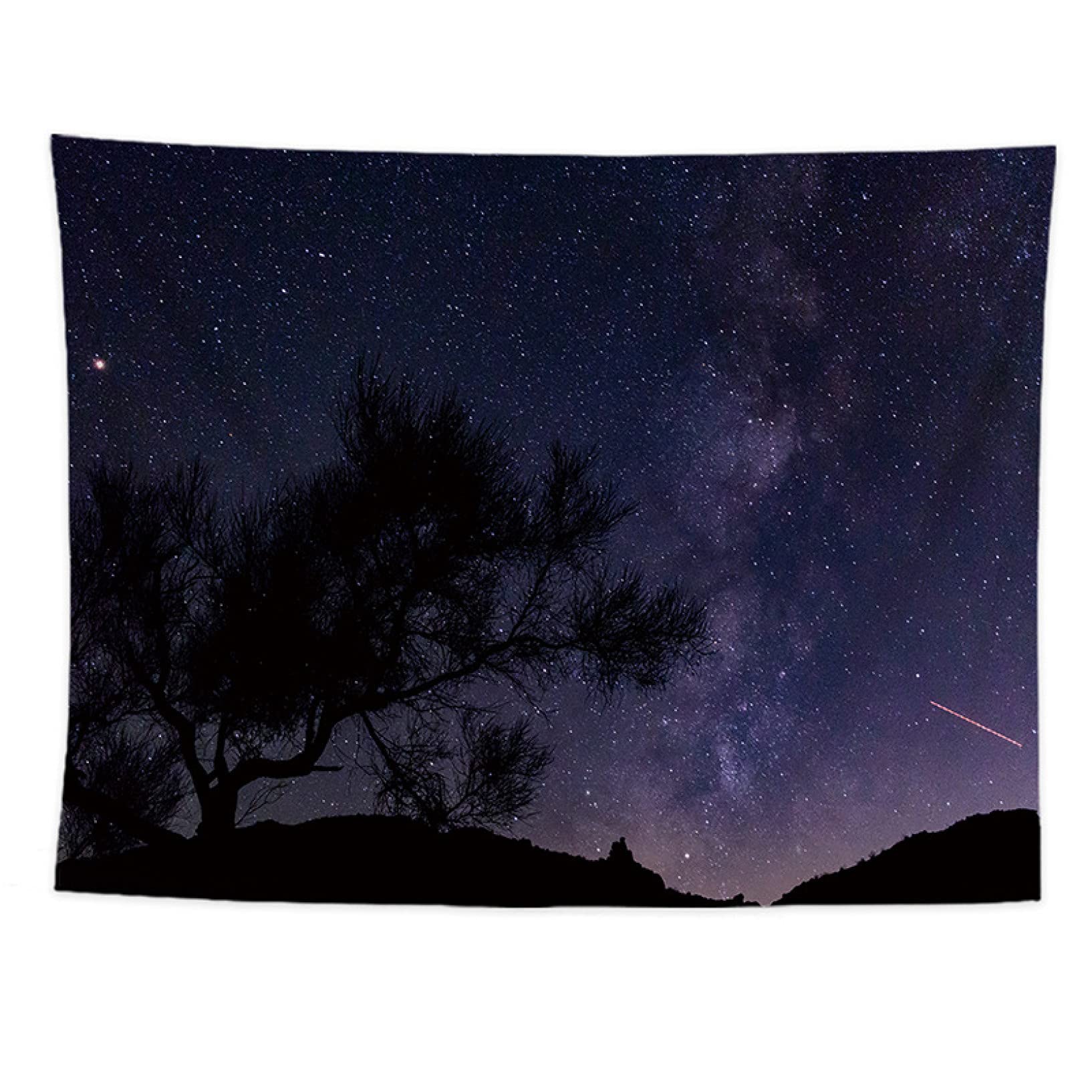 Amazon Co Jp タペストリー おしゃれ 壁掛け 風景 カラー 海 95 73cm 宇宙 夜空 星雲 星空 惑星 月 部屋飾り 気分転換 雰囲気変更 インテリア 布ポスター 雑貨 ホーム キッチン