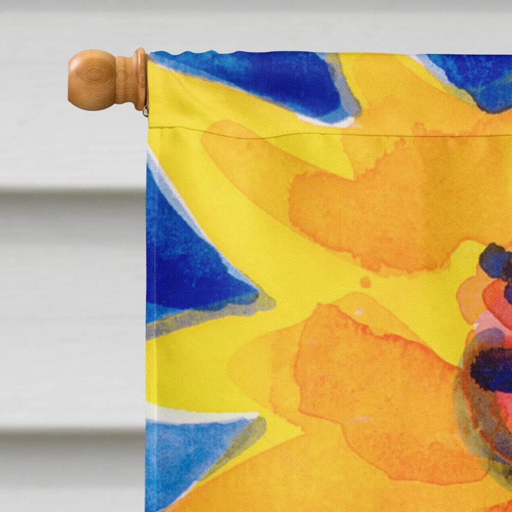Caroline's Treasures 6012CHF Flower - Sunflower House Flag Large Porch Sleeve Pole Decorative Outside Yard Banner Artwork Wall Hanging, Polyester, House Size, Multicolor