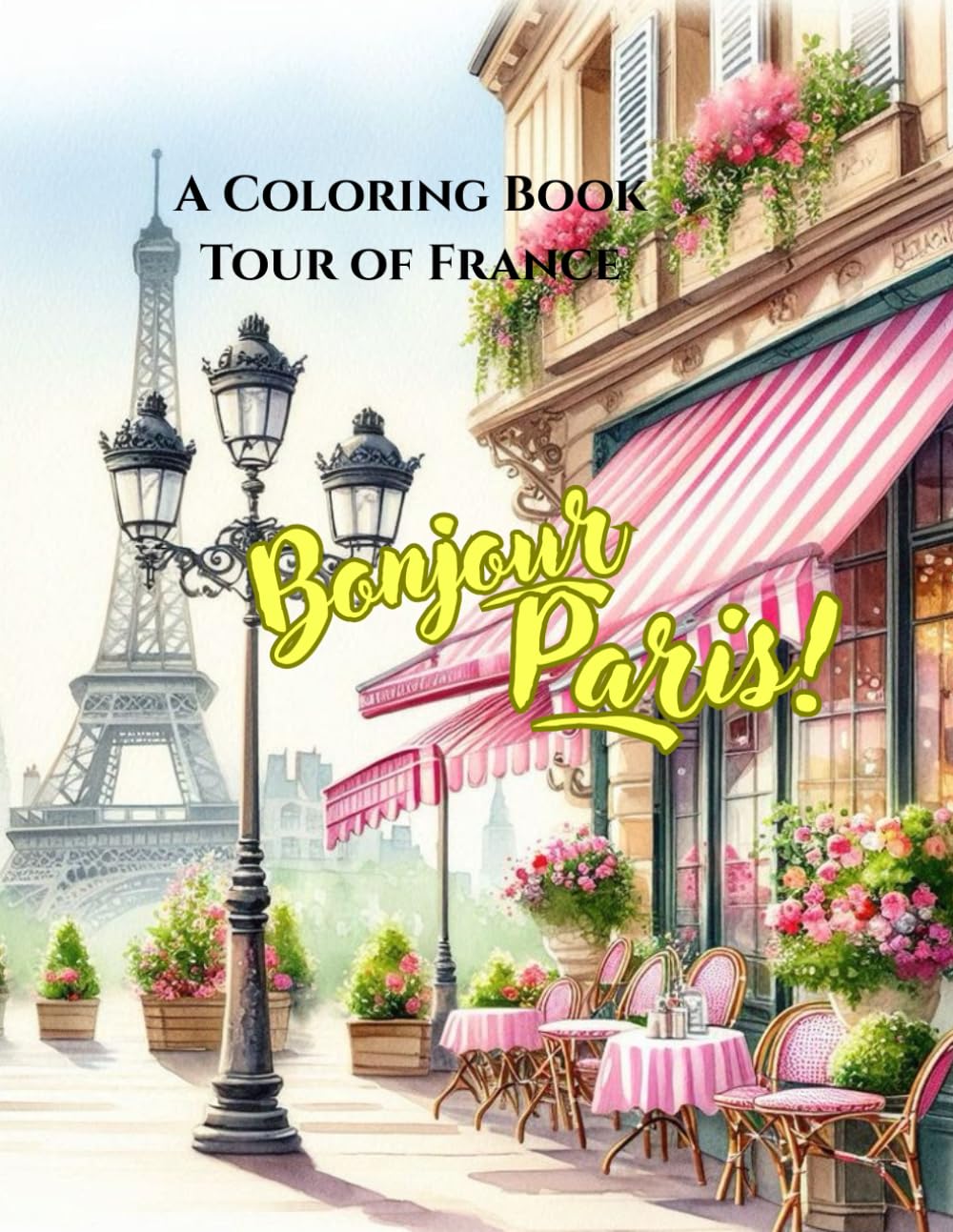 Bonjour Paris!: A Coloring Book Tour of France