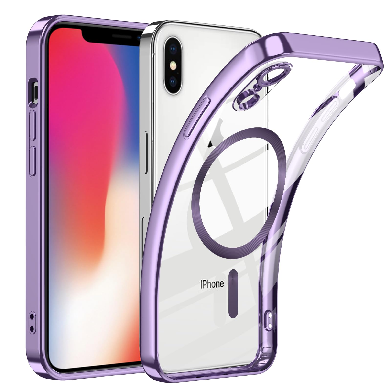 Yoedge MagSafe Handyhülle Für IPhone X/XS – Matt Durchsichtig, Stoßfest, Magnetisch & Dünn