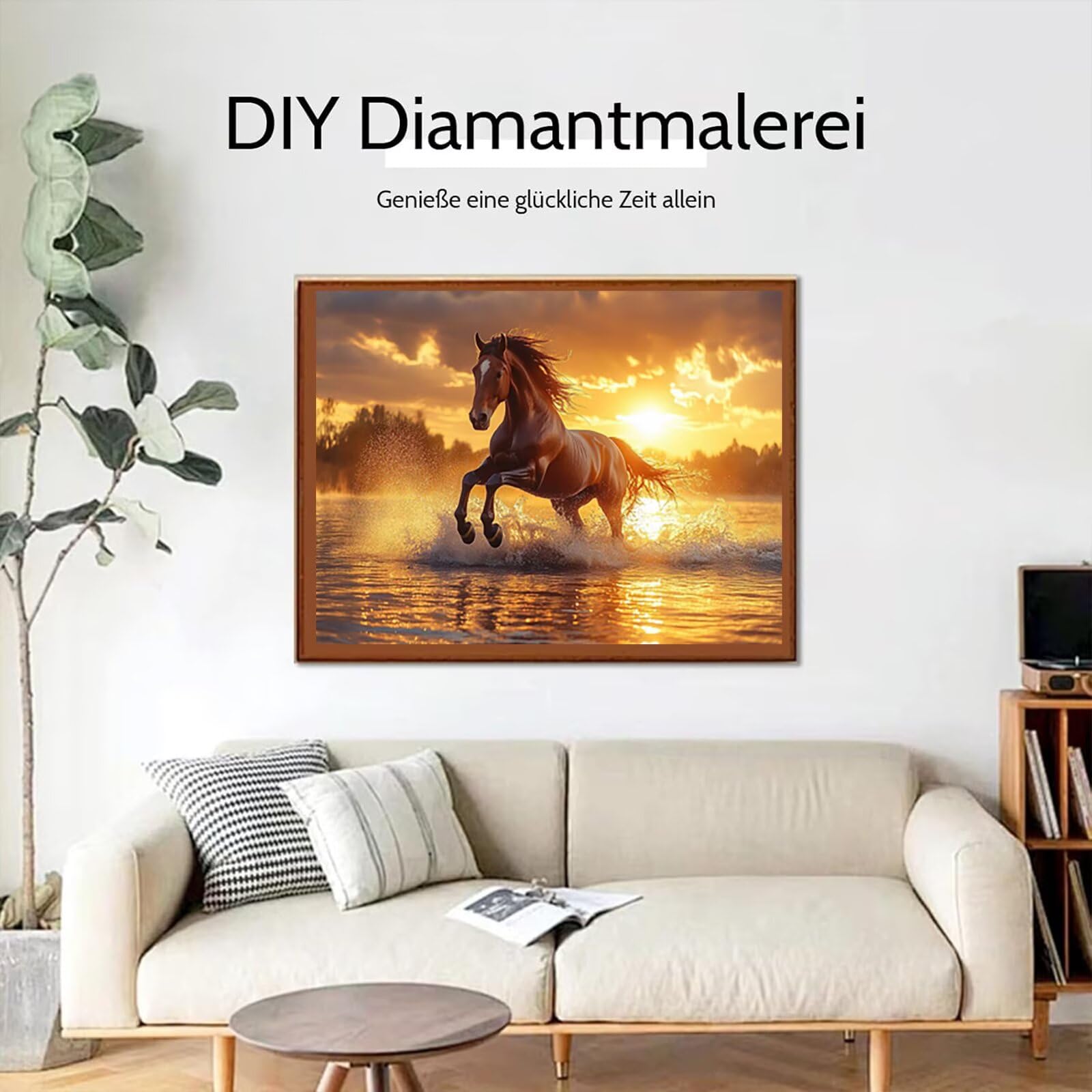 Zestawy artystyczne z motywem konia dla dorosłych, zestawy do malowania diamentami 5D dla dorosłych, pełne wiercenie klejnotów, zestawy artystyczne, DIY, haft krzyżykowy, sztuka, rzemiosło, zwierzęta