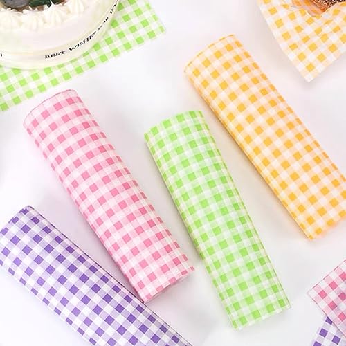 Miniatura 10 de 200 hojas de papel de comida a rayas blancas y negras, papel encerado seco para pan y sándwiches, forros de papel para canasta de alimentos de