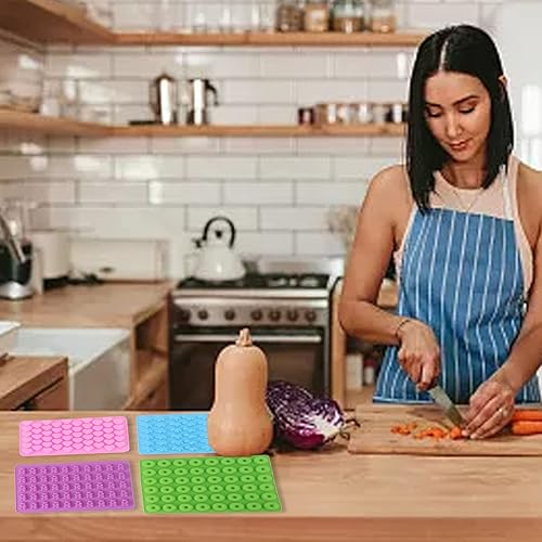 Miniatura 6 de 10 piezas de caramelo de silicona mini dinosaurio oso corazón forma de dona alta baja temperatura resistente con goteros para dulces de bricolaje,