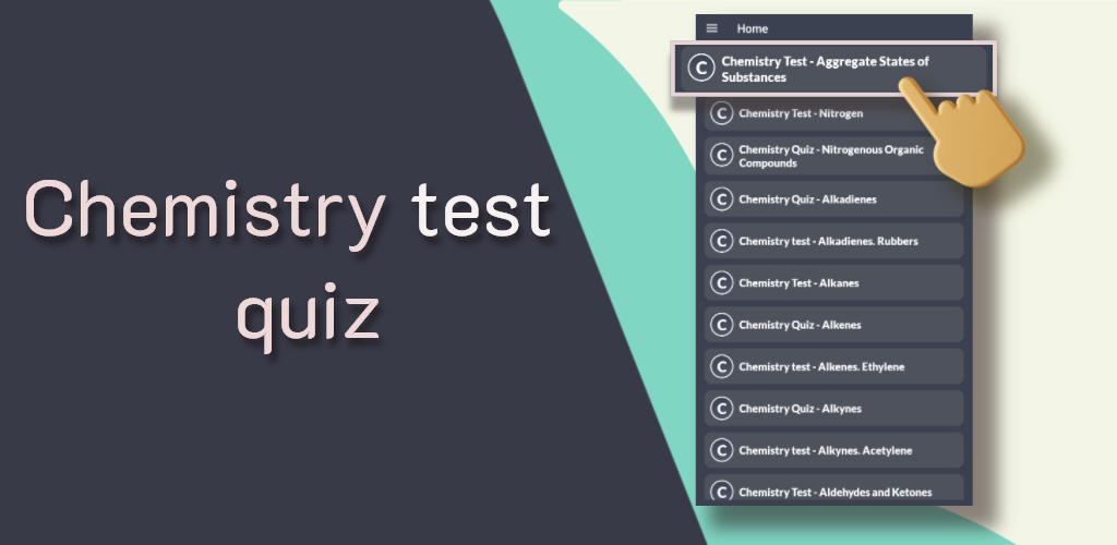 Chemistry app.Chemistry Test Questions Quiz.General Science Chemistry