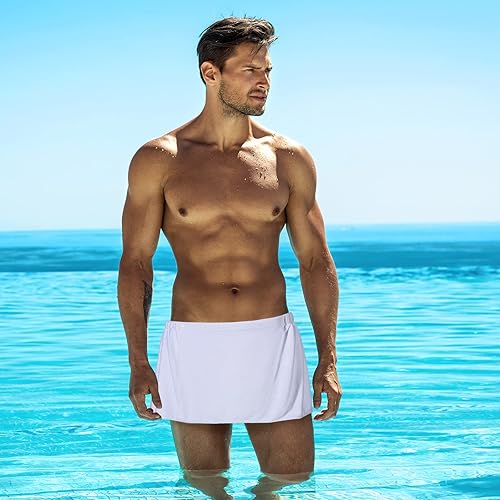 Miniatura 6 de Preboun Toalla de baño para hombre, suave para después de la ducha, pantalones cortos